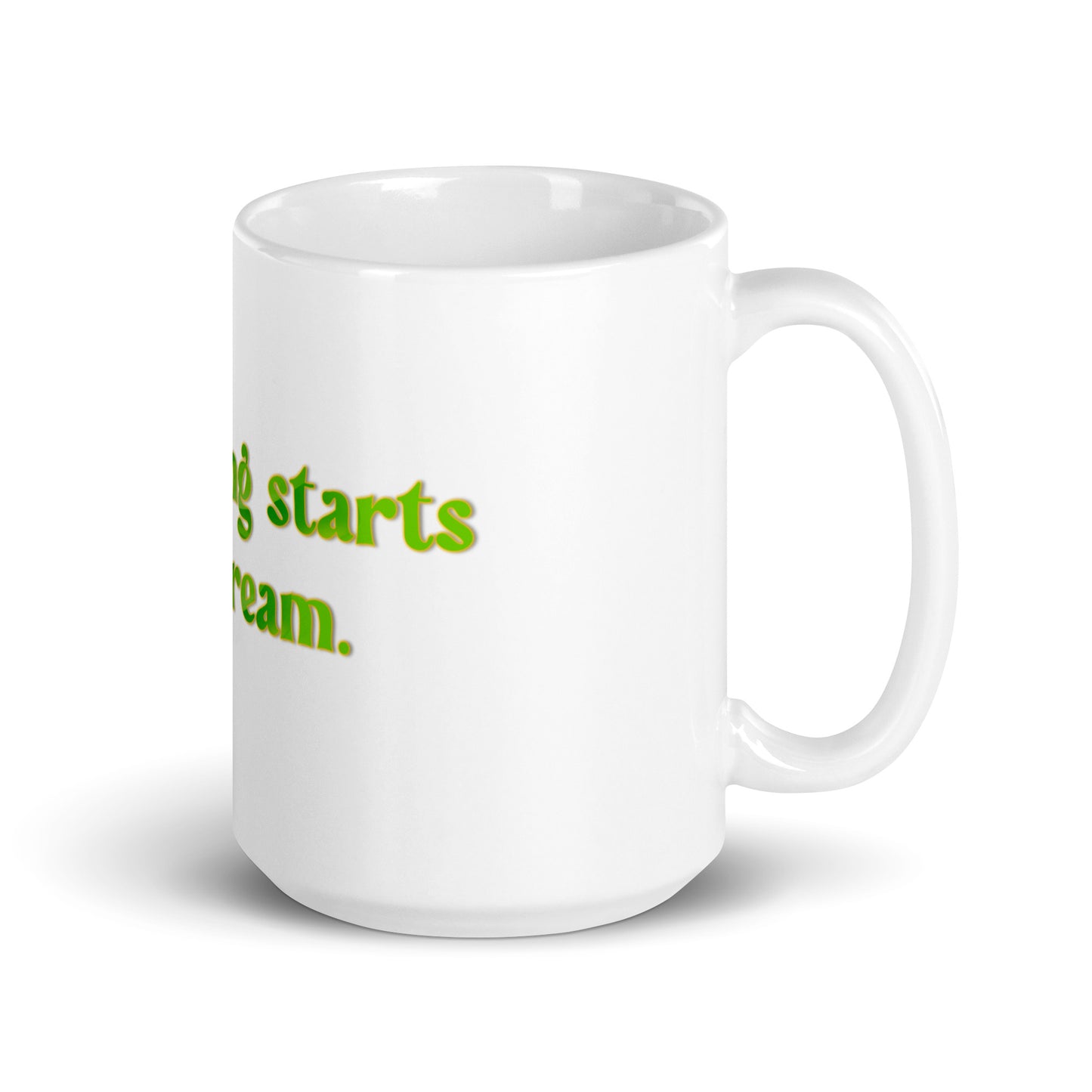 How It Starts White Glossy Mug