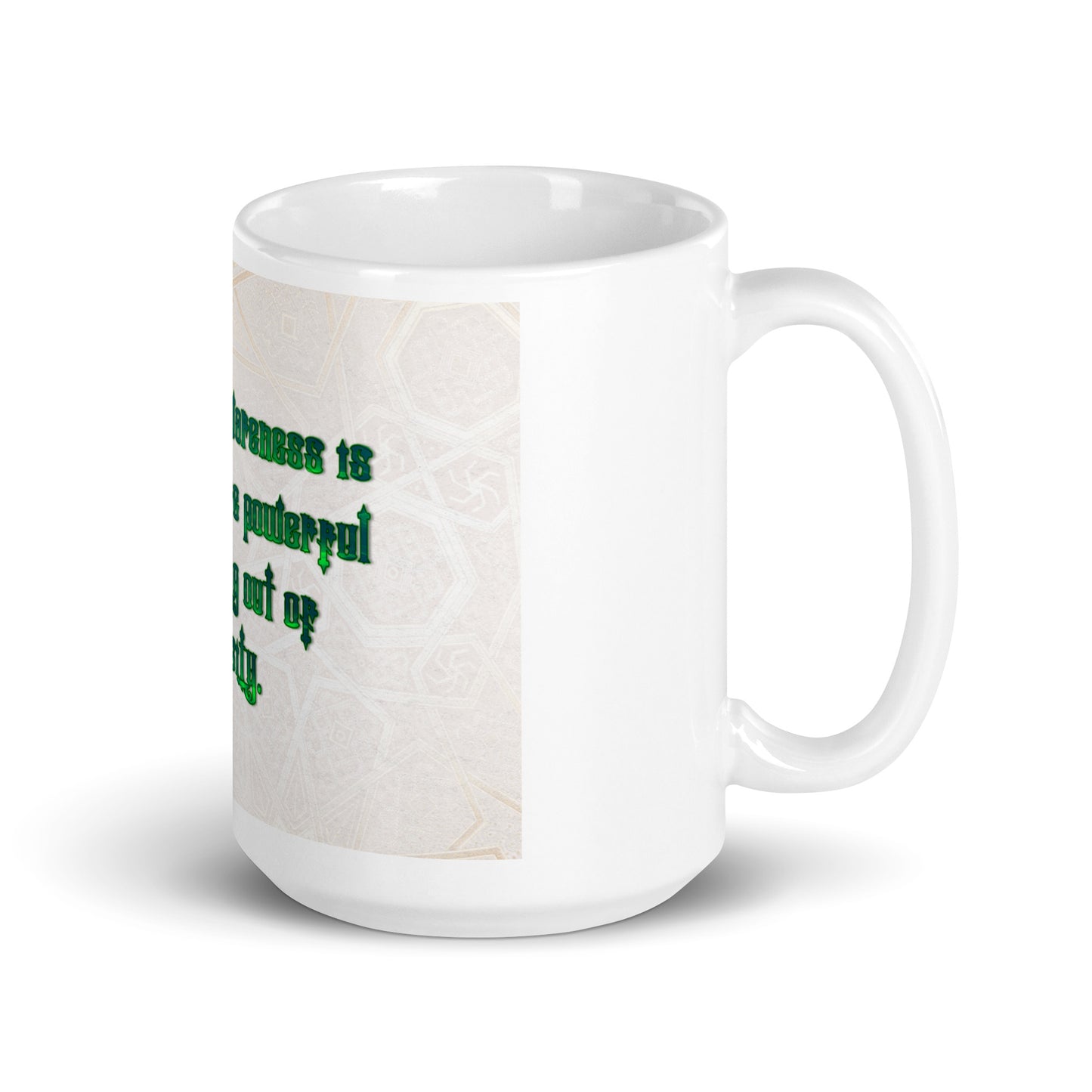 Loving In Awareness (2) White Glossy Mug