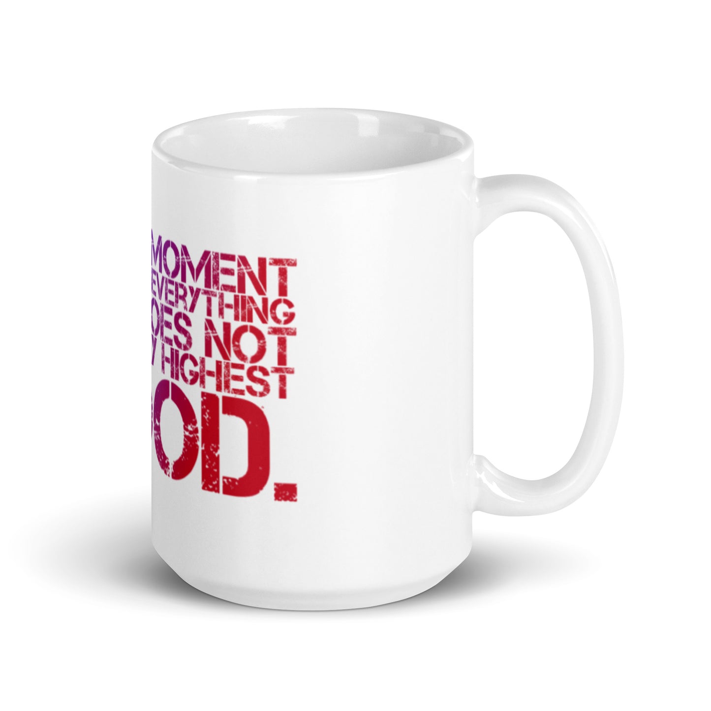 Release Everything White Glossy Mug