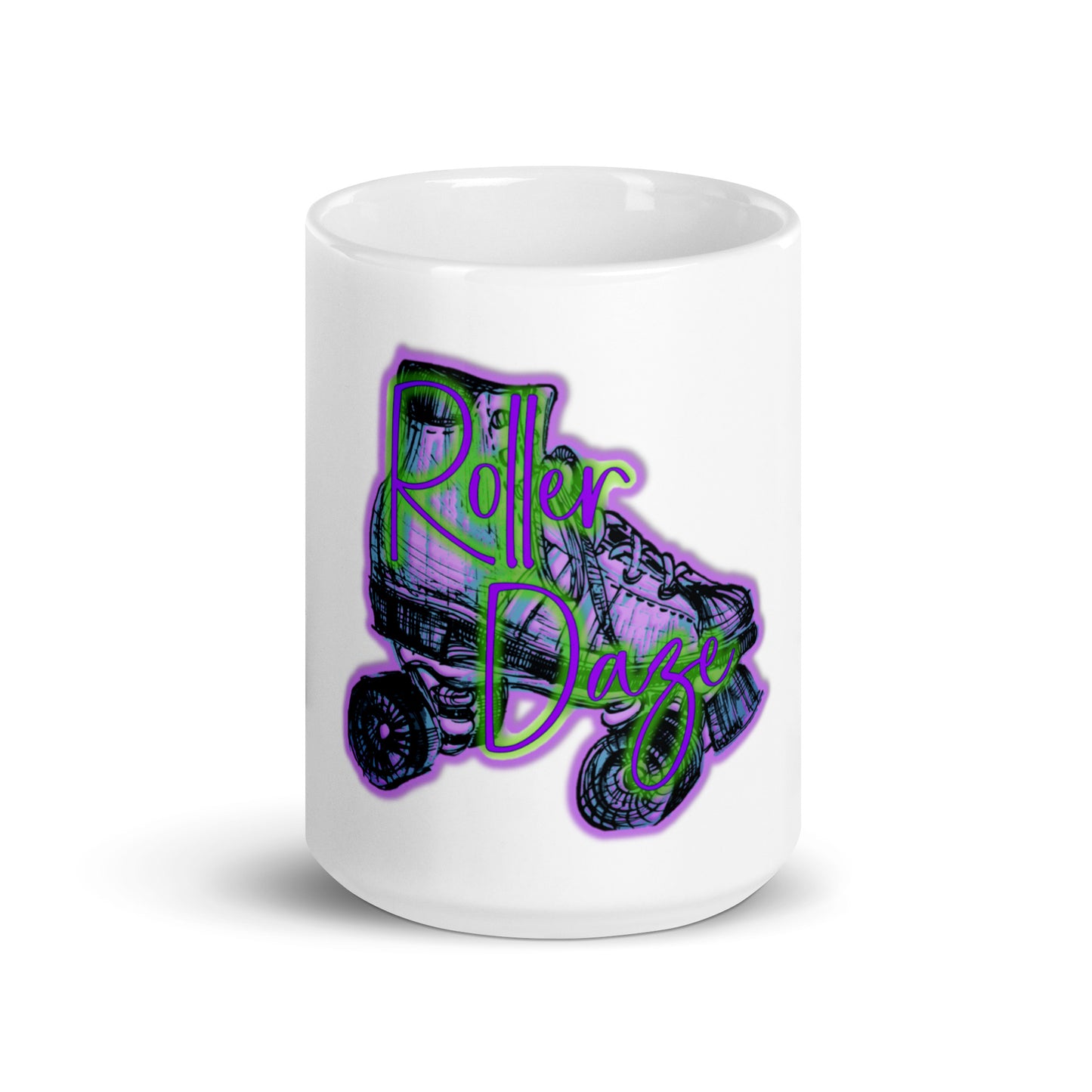 Roller Daze White Glossy Mug