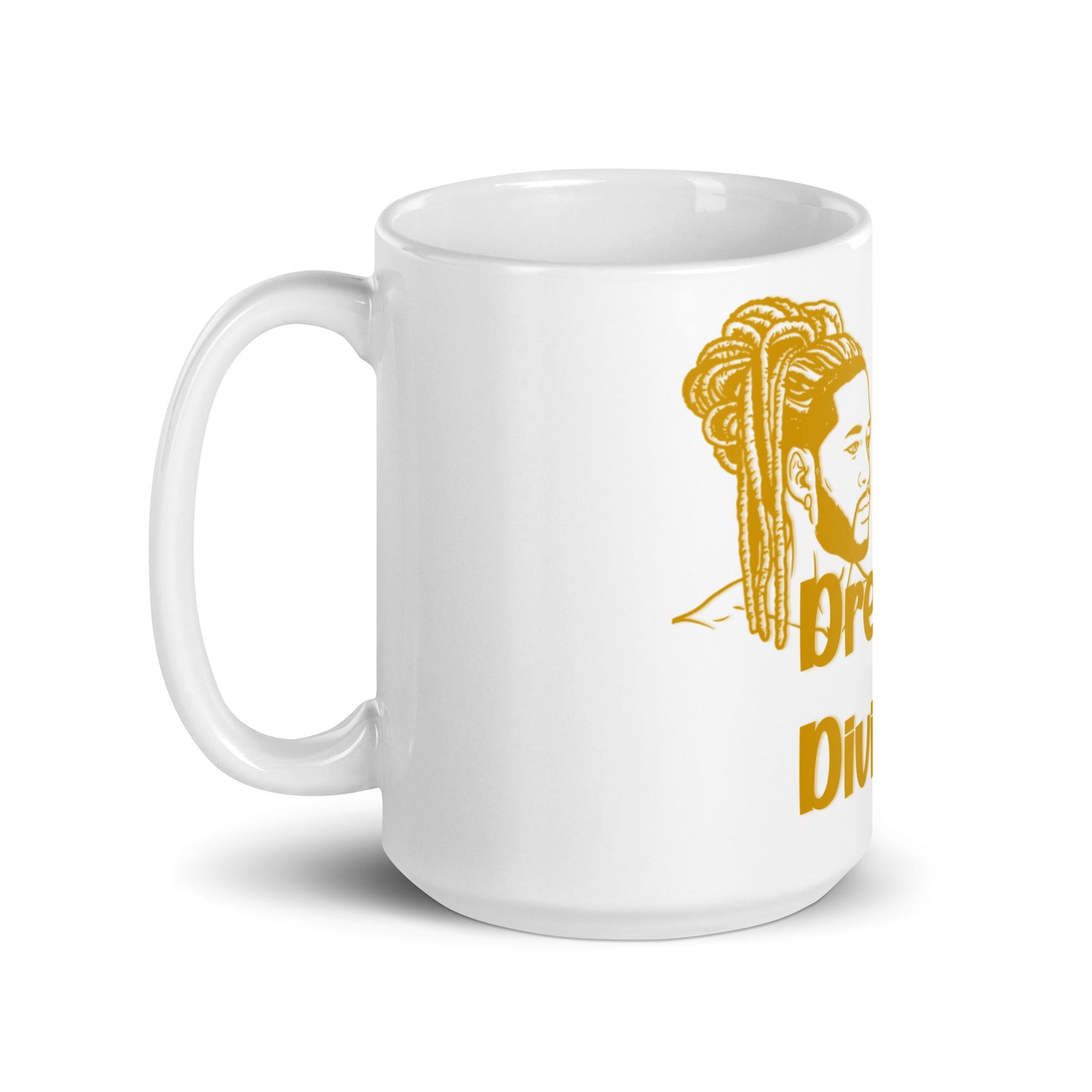 DD Man (Gold) White Glossy Mug