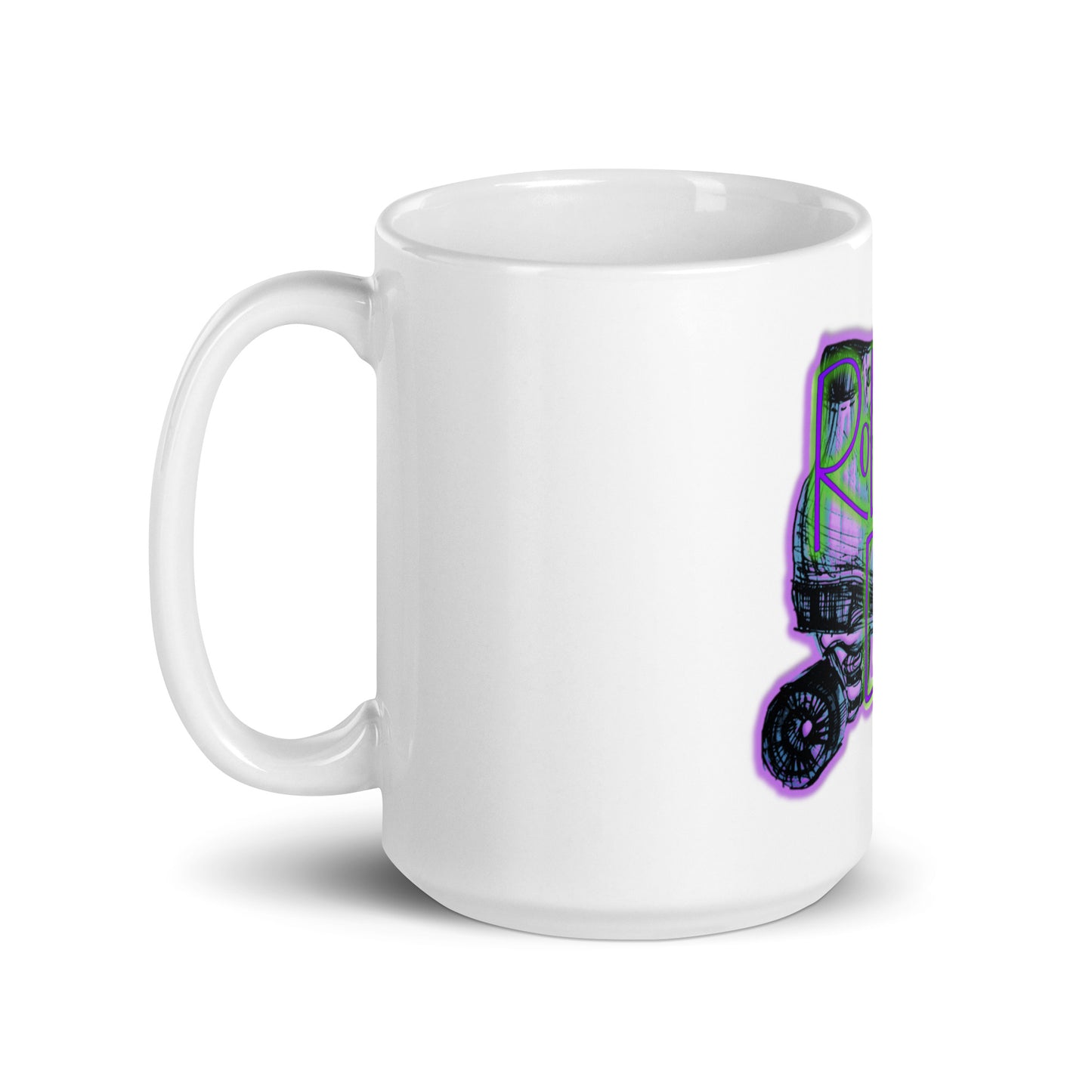 Roller Daze White Glossy Mug