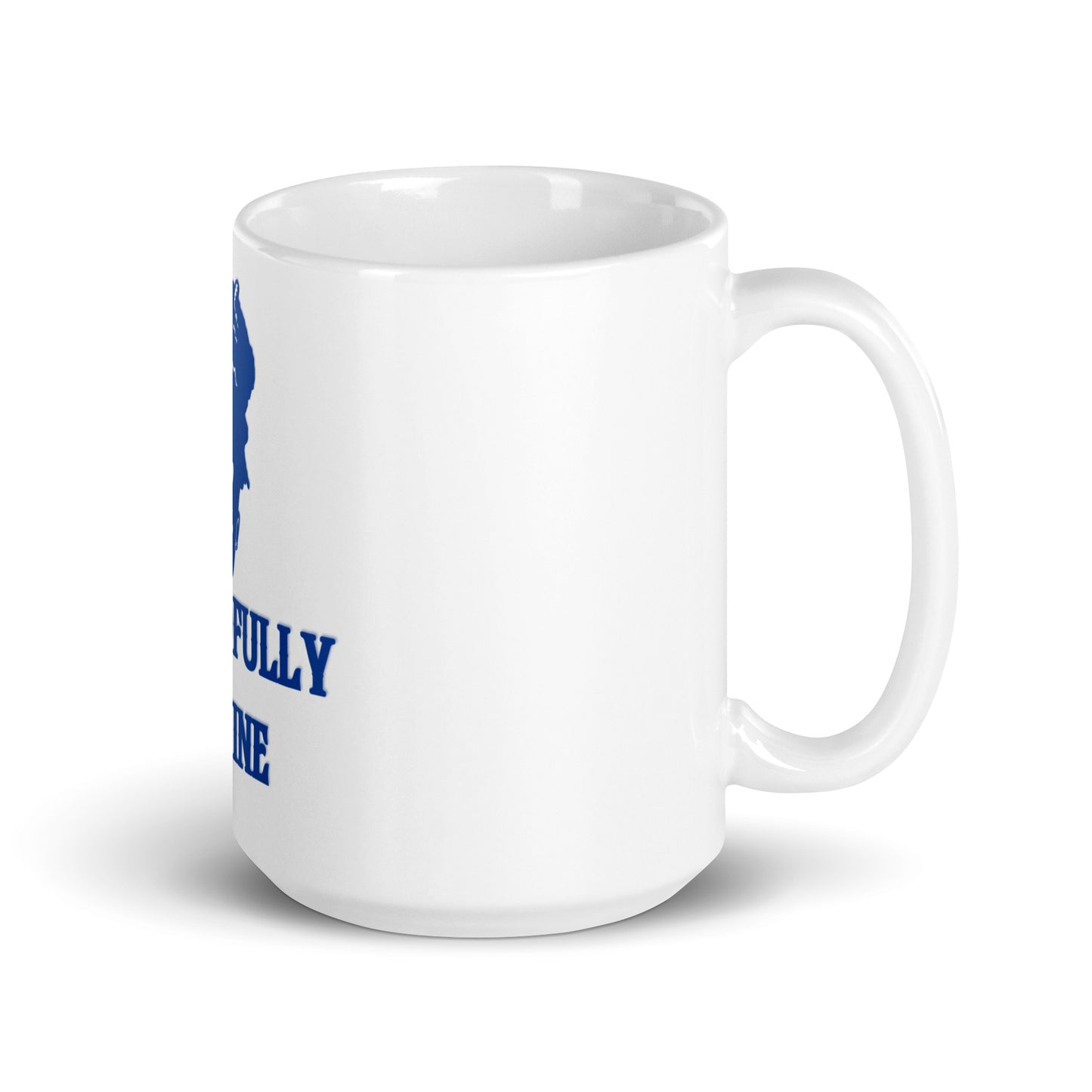 DD Woman #2 (Blue) White Glossy Mug