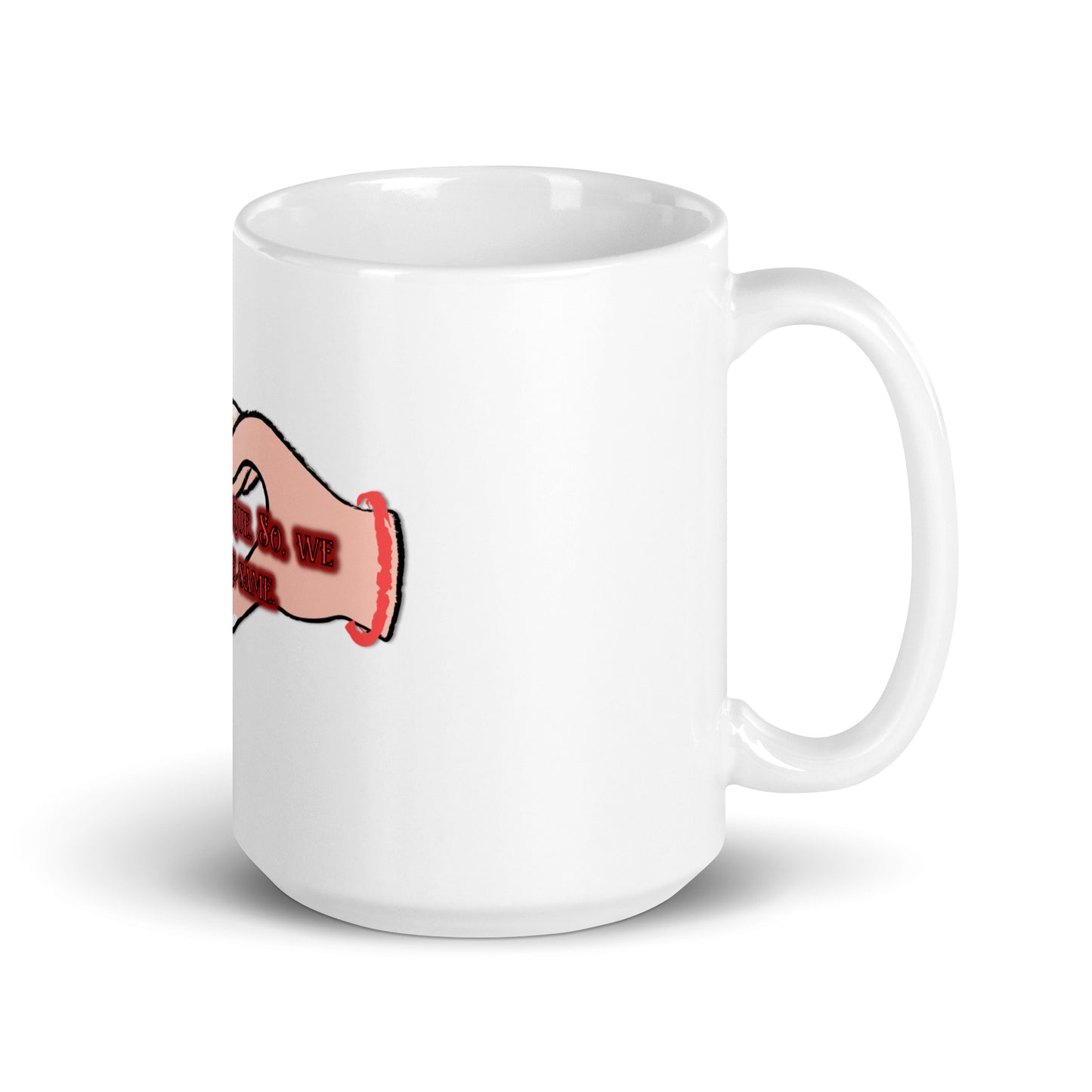 Unique White Glossy Mug