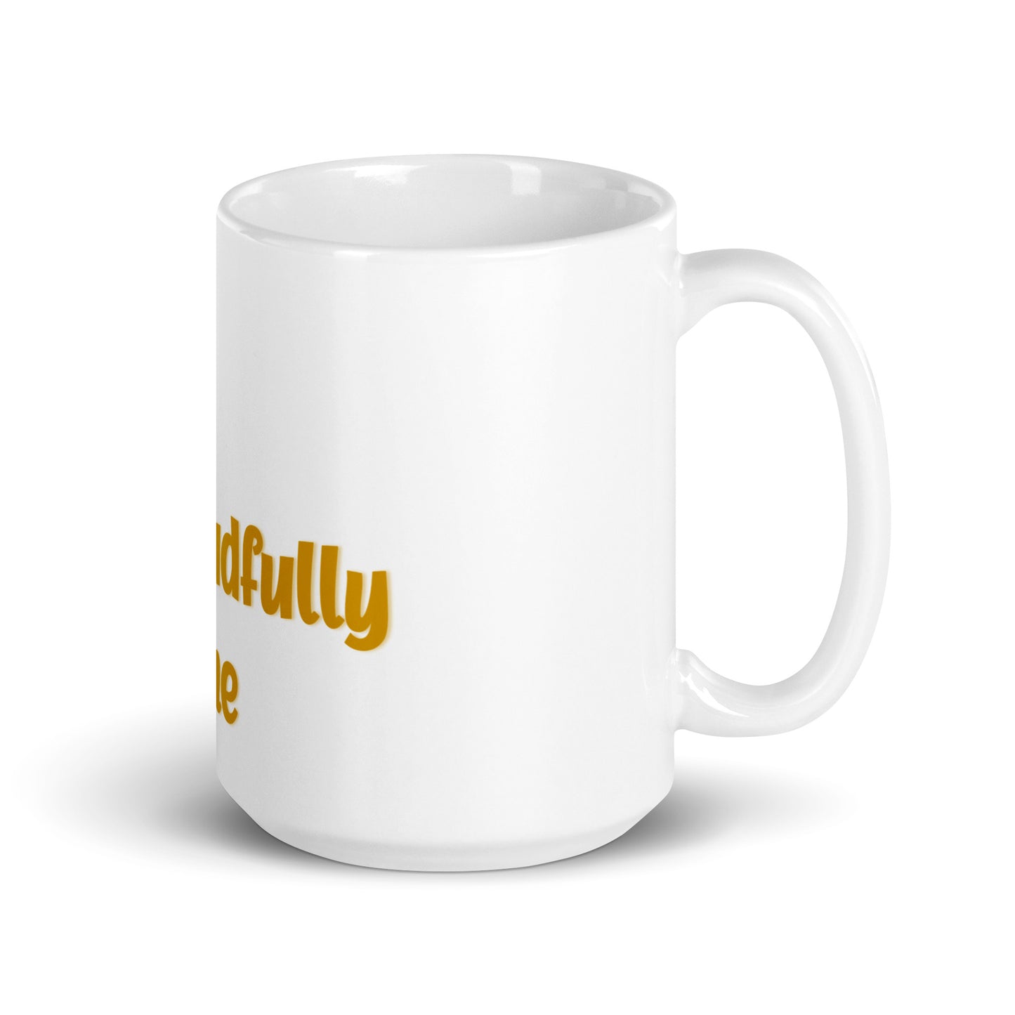 DD Man (Gold) White Glossy Mug