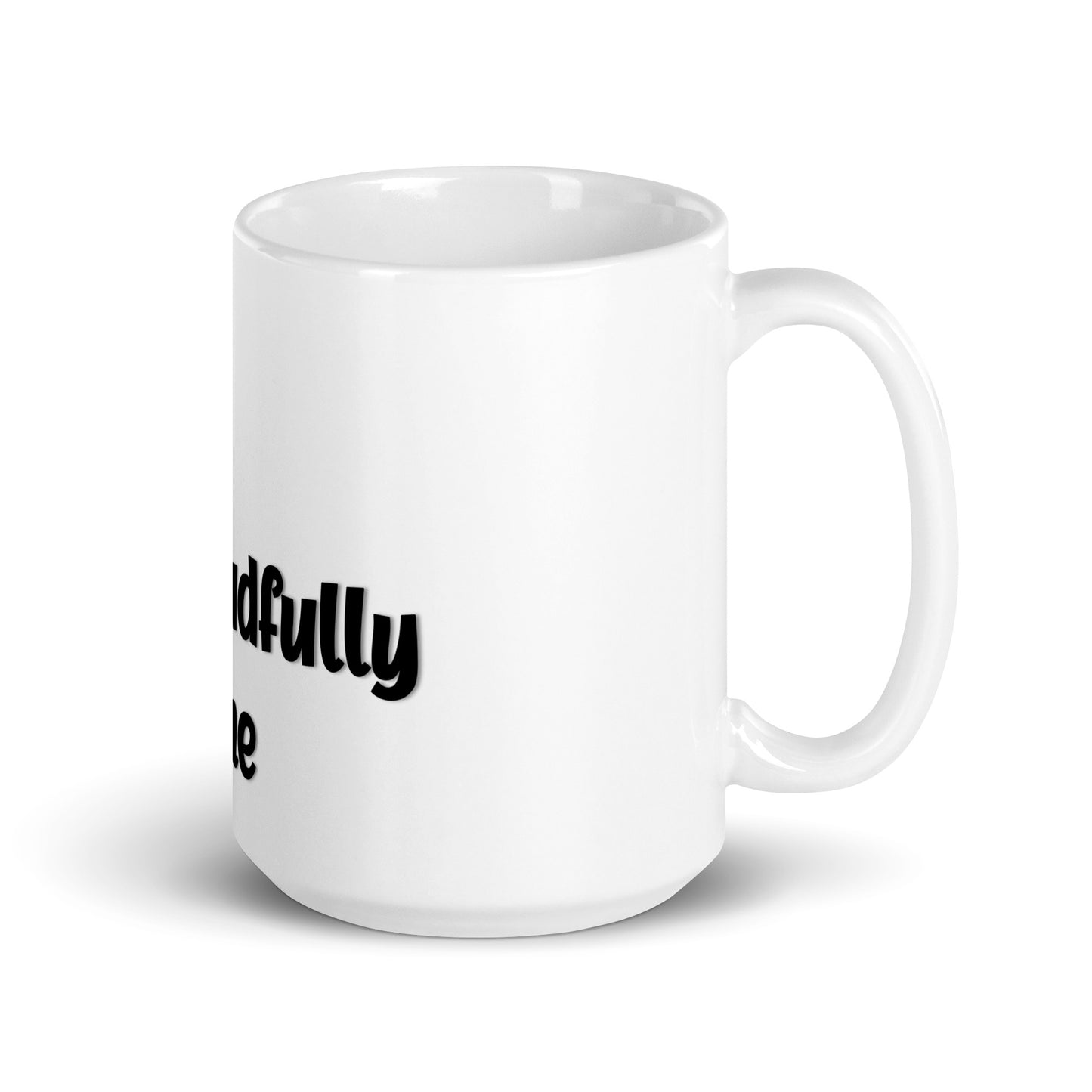 DD Man (Black) White Glossy Mug