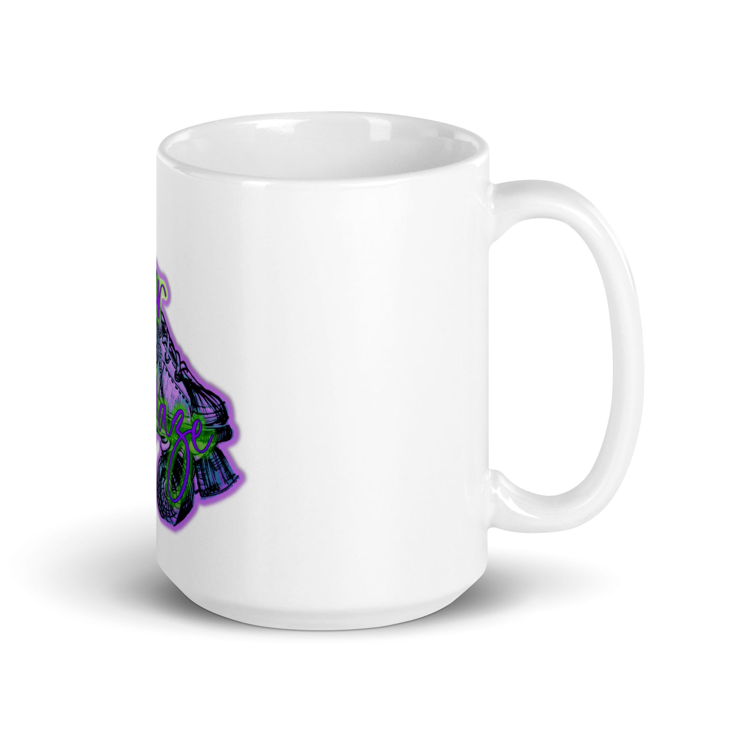 Roller Daze White Glossy Mug