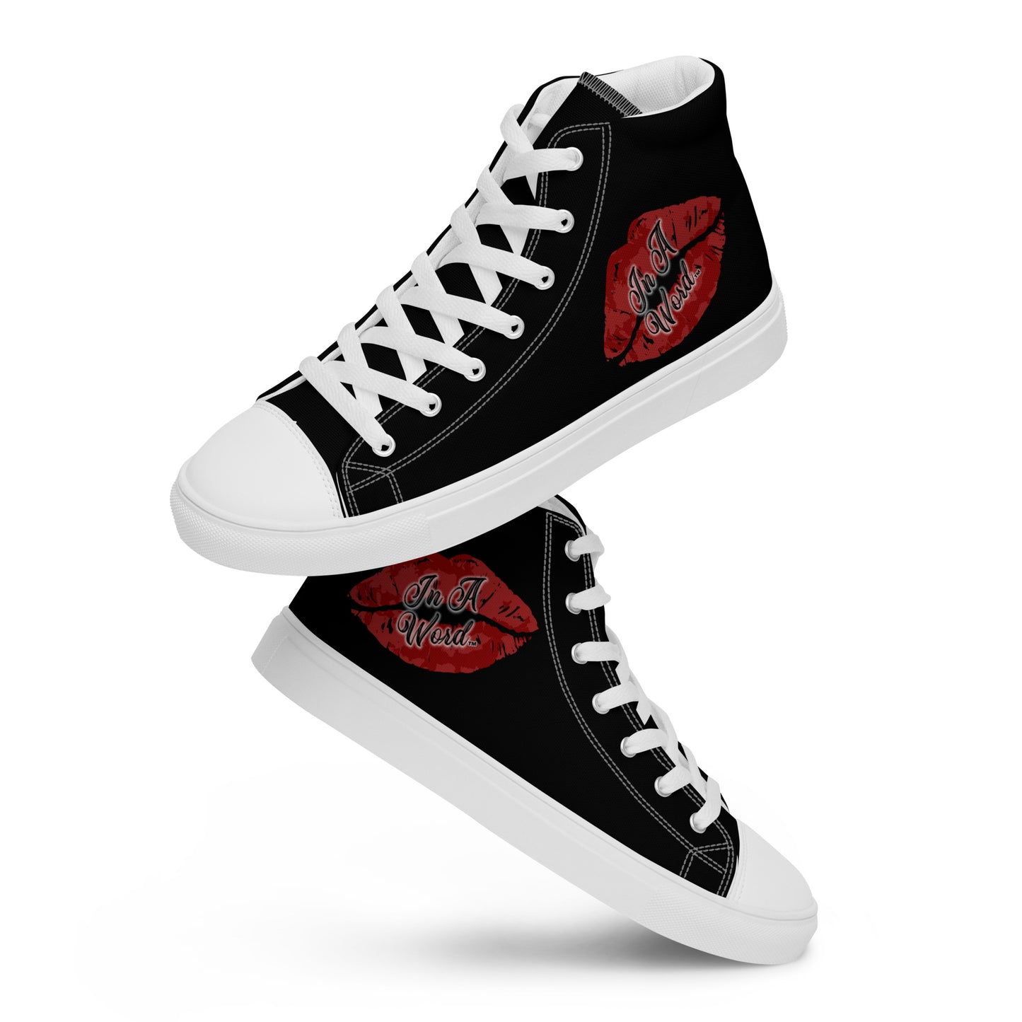 In A Word (Logo) Women’s High Top Canvas Shoes