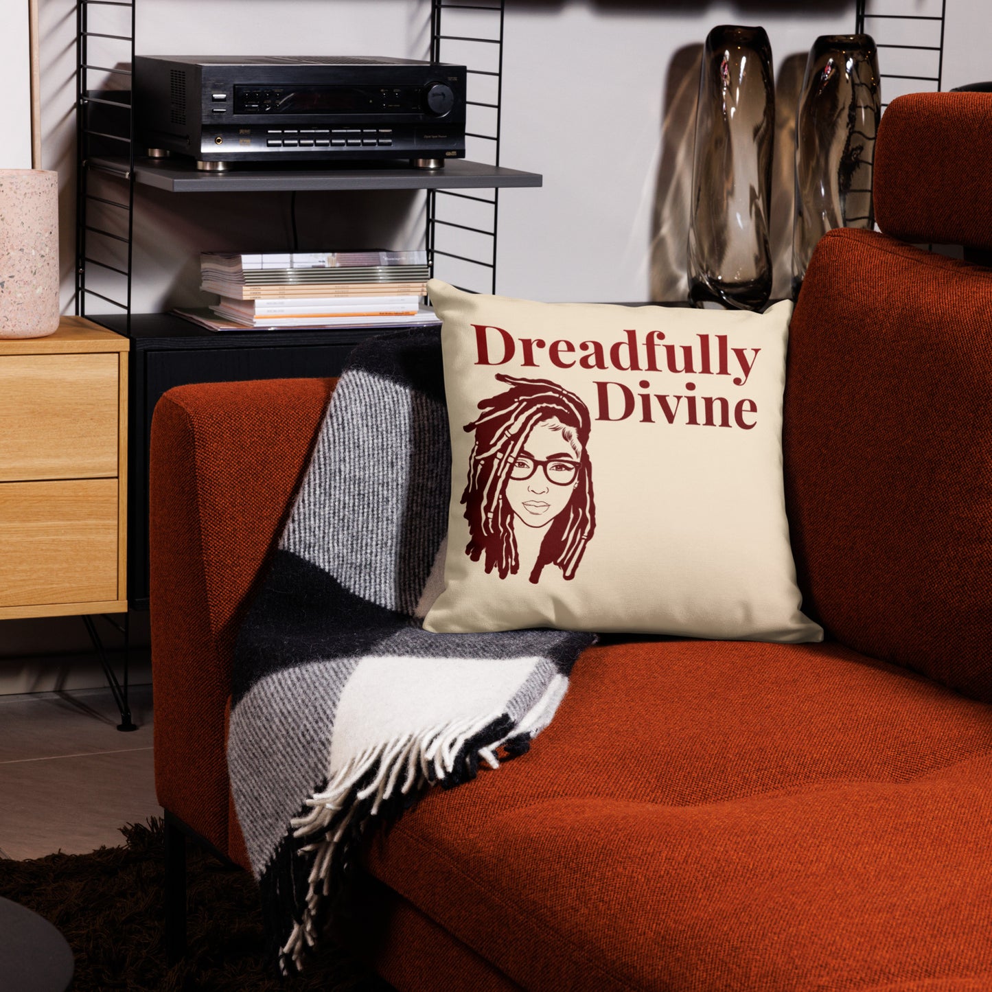 DD Woman (Maroon) Premium Pillow