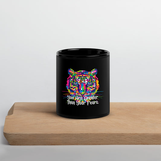 Tiger Black Glossy Mug