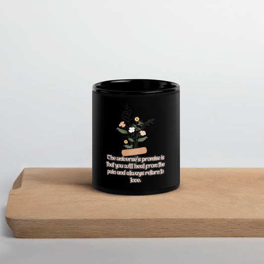 Return To Love #3 Black Glossy Mug