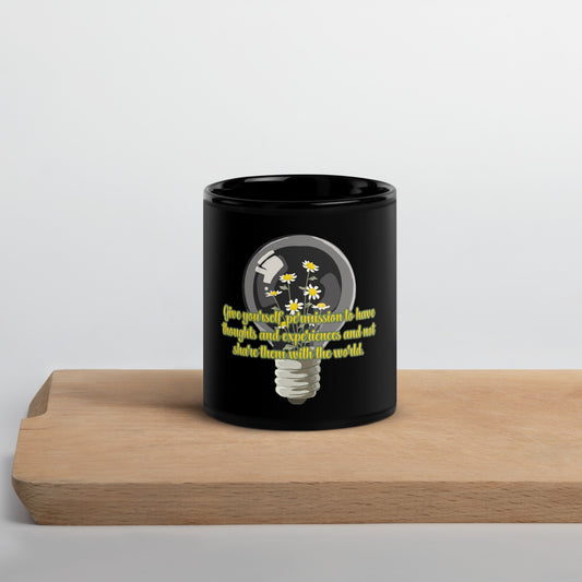 Lightbulb #1 Black Glossy Mug