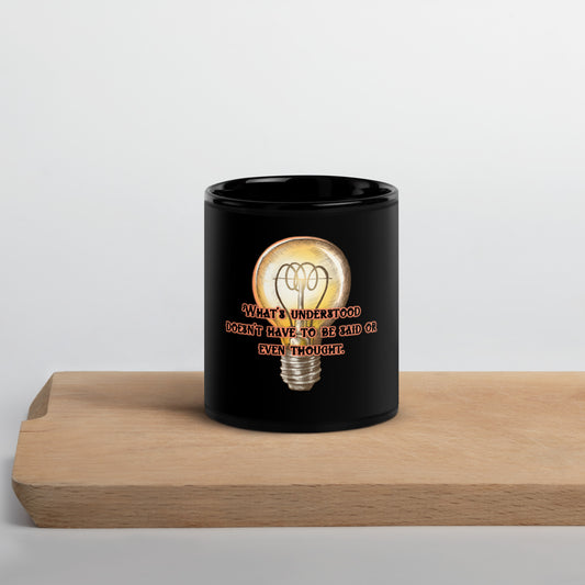 Lightbulb #3 Black Glossy Mug