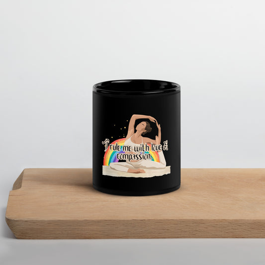 Affirmation #1 Black Glossy Mug