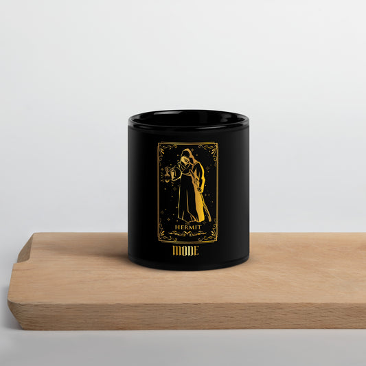 Hermit (Gold) Black Glossy Mug