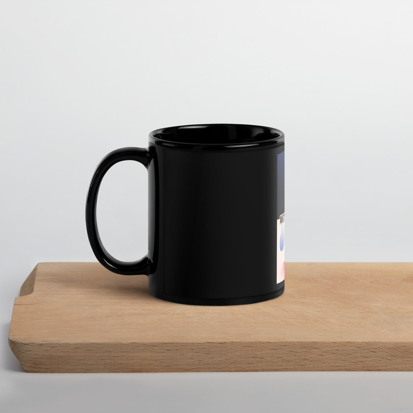 Self-Protection Black Glossy Mug