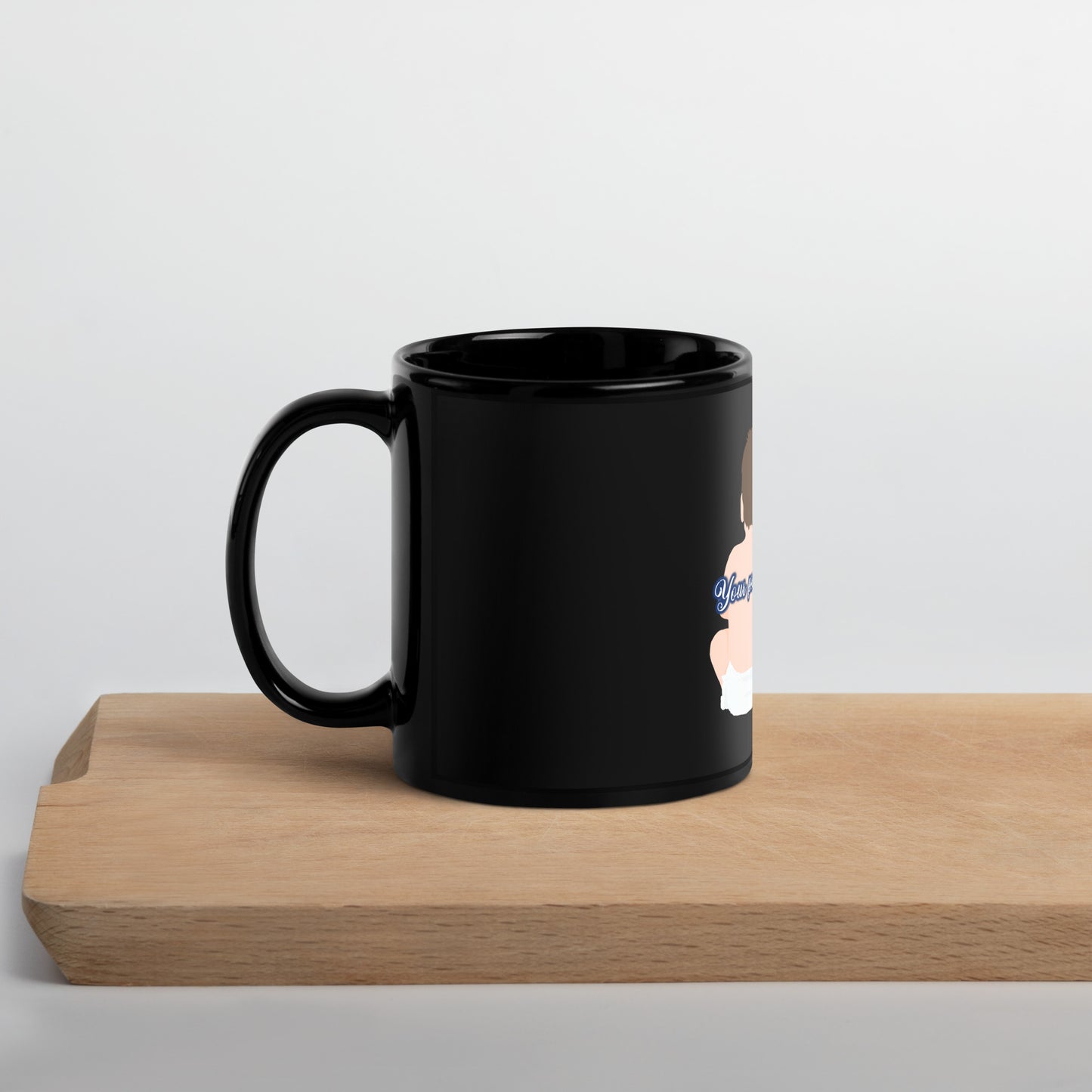 Enough #2 Black Glossy Mug