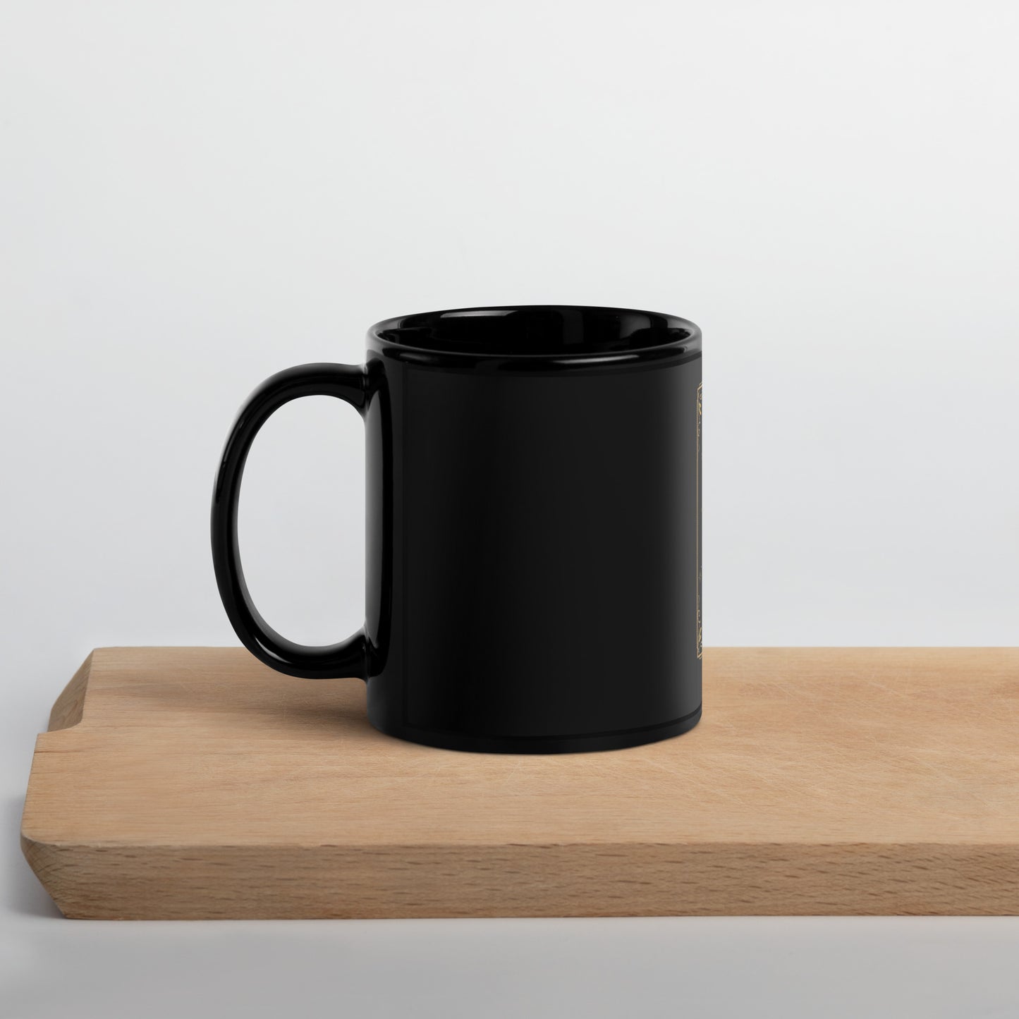 Star (Gold) Black Glossy Mug