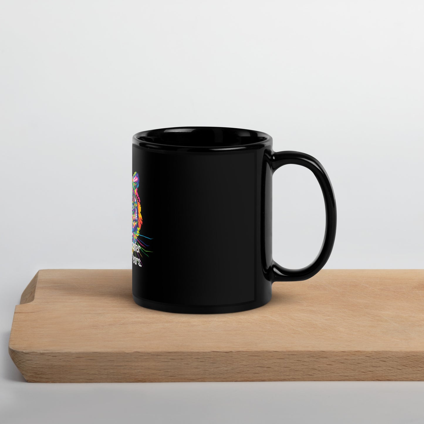 Tiger Black Glossy Mug