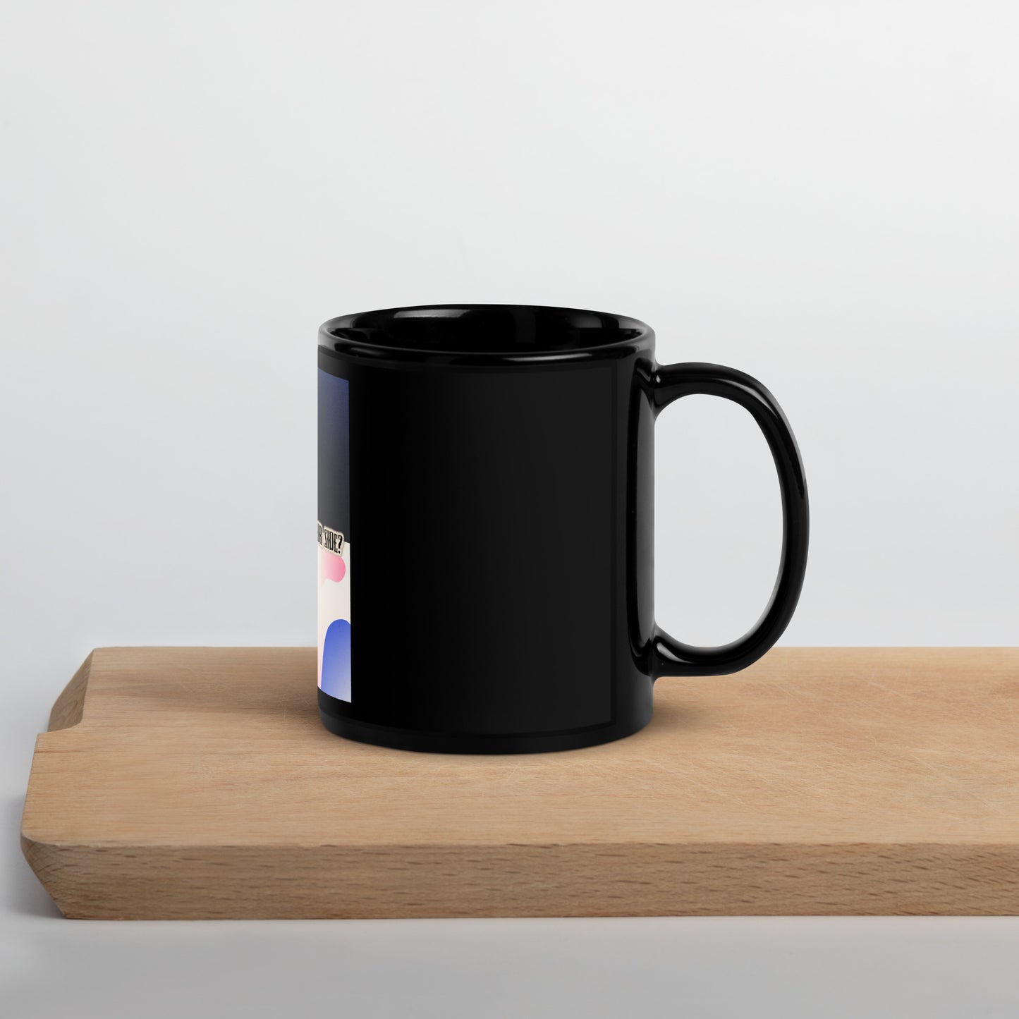 Self-Protection Black Glossy Mug