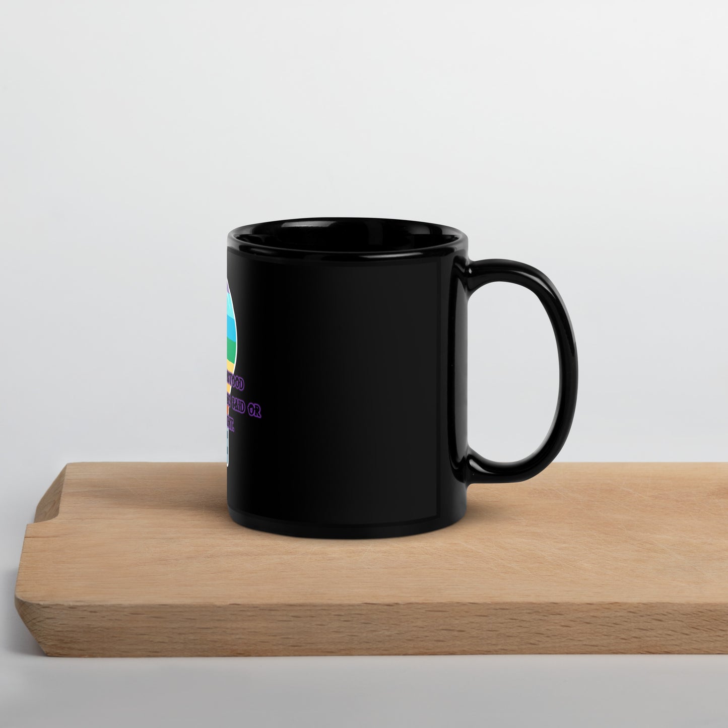Lightbulb #4 Black Glossy Mug