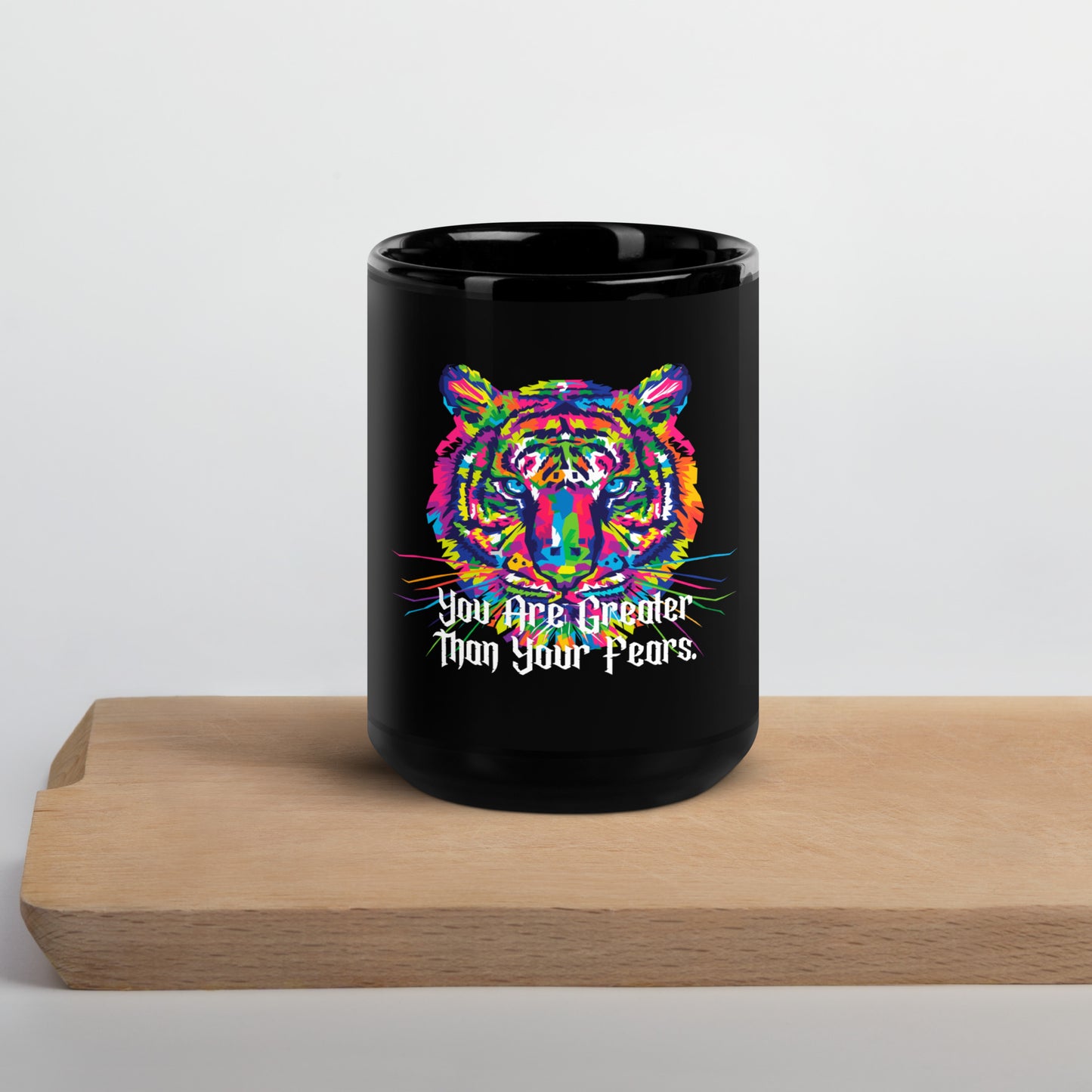 Tiger Black Glossy Mug