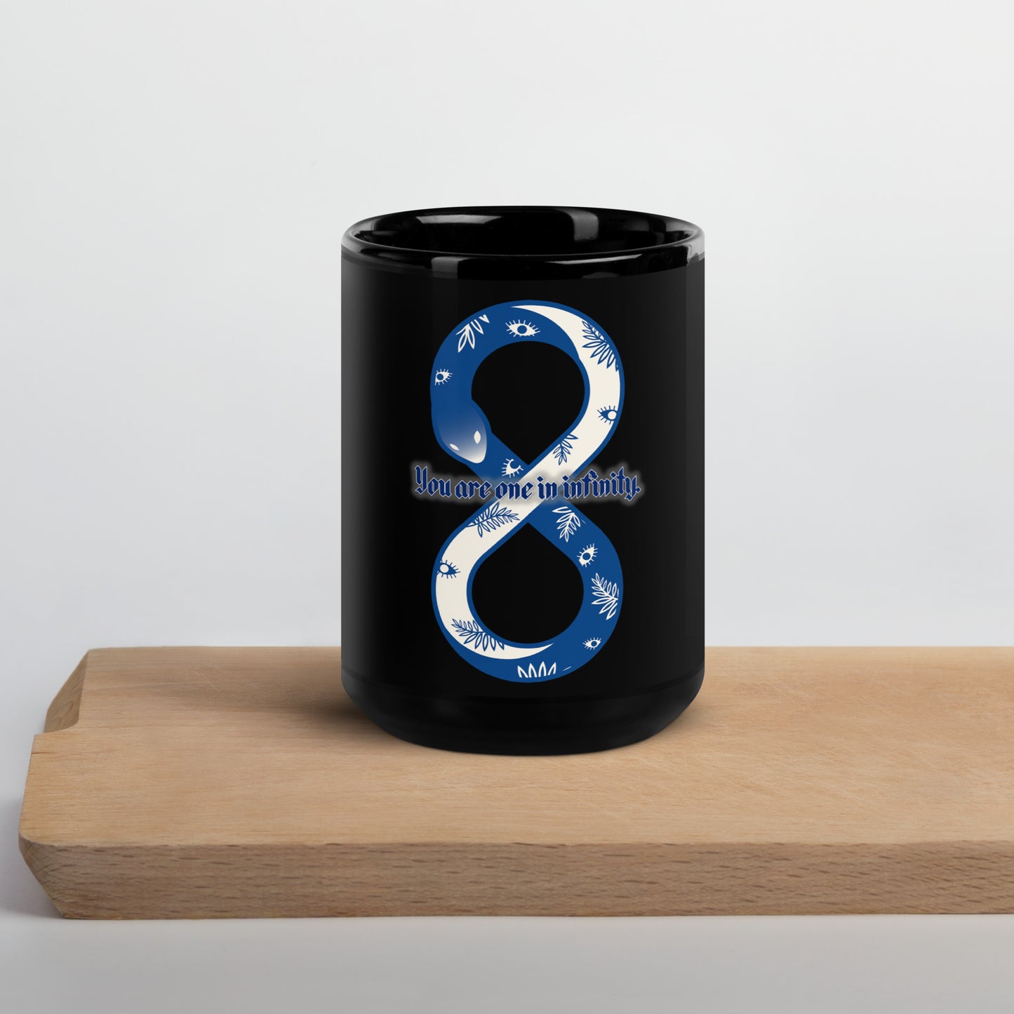 The Only You Black Glossy Mug
