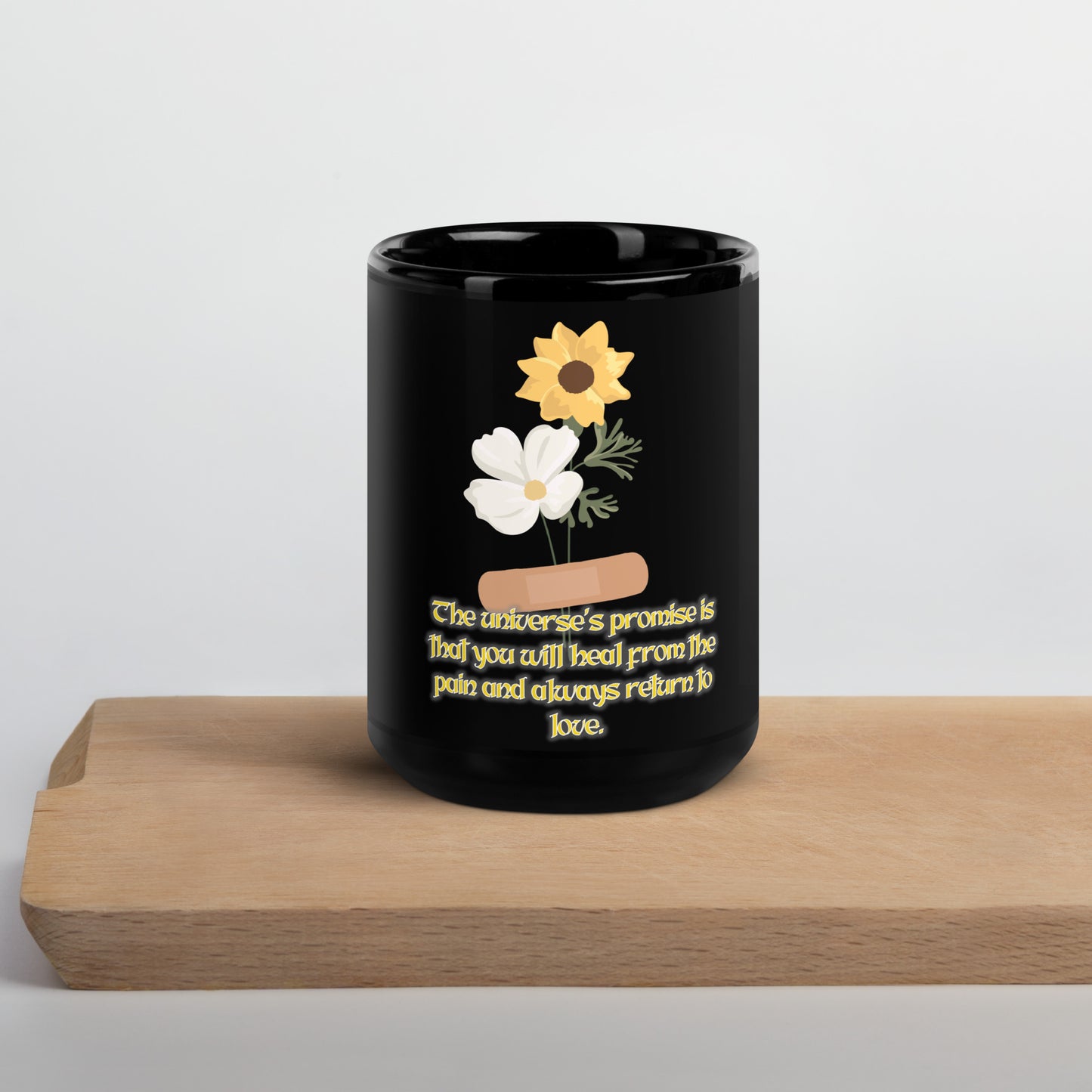 Return To Love #5 Black Glossy Mug