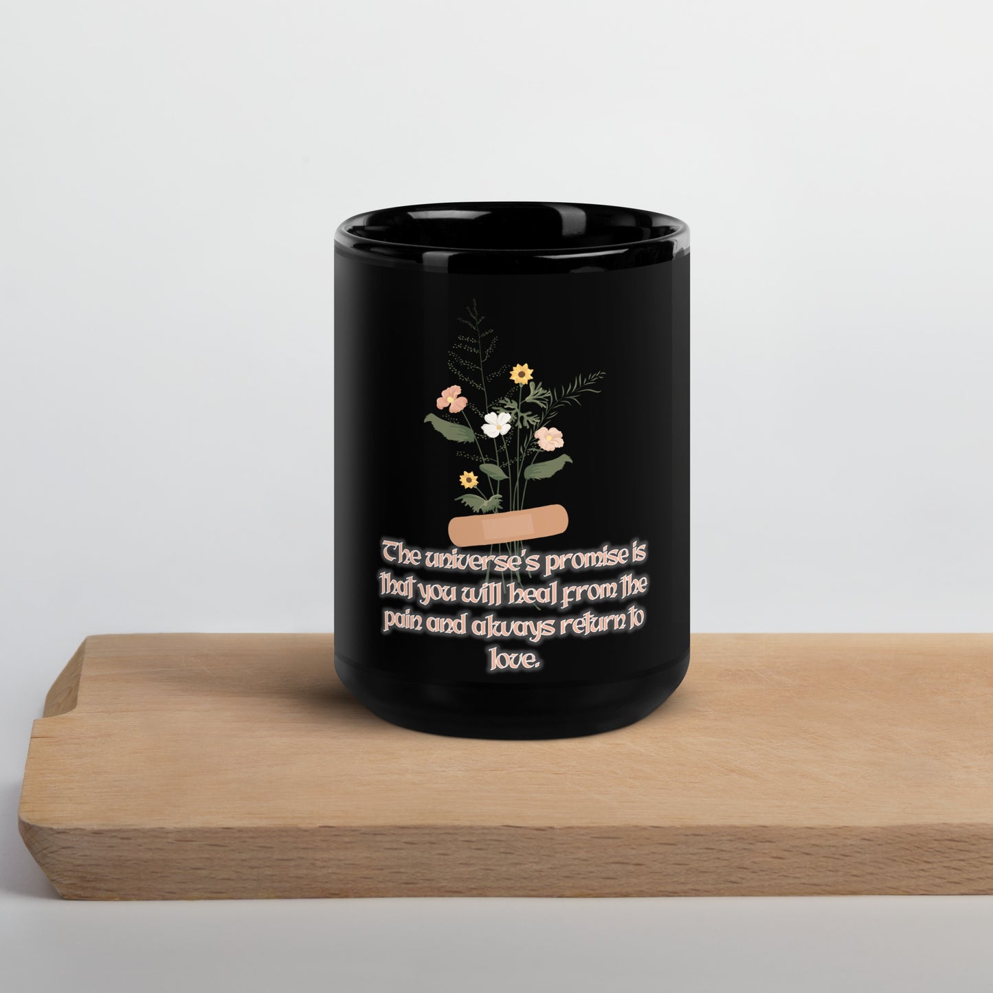 Return To Love #3 Black Glossy Mug