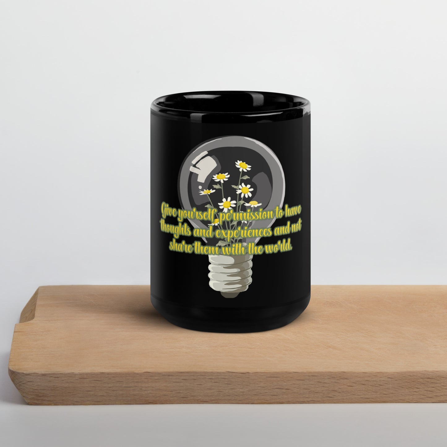 Lightbulb #1 Black Glossy Mug