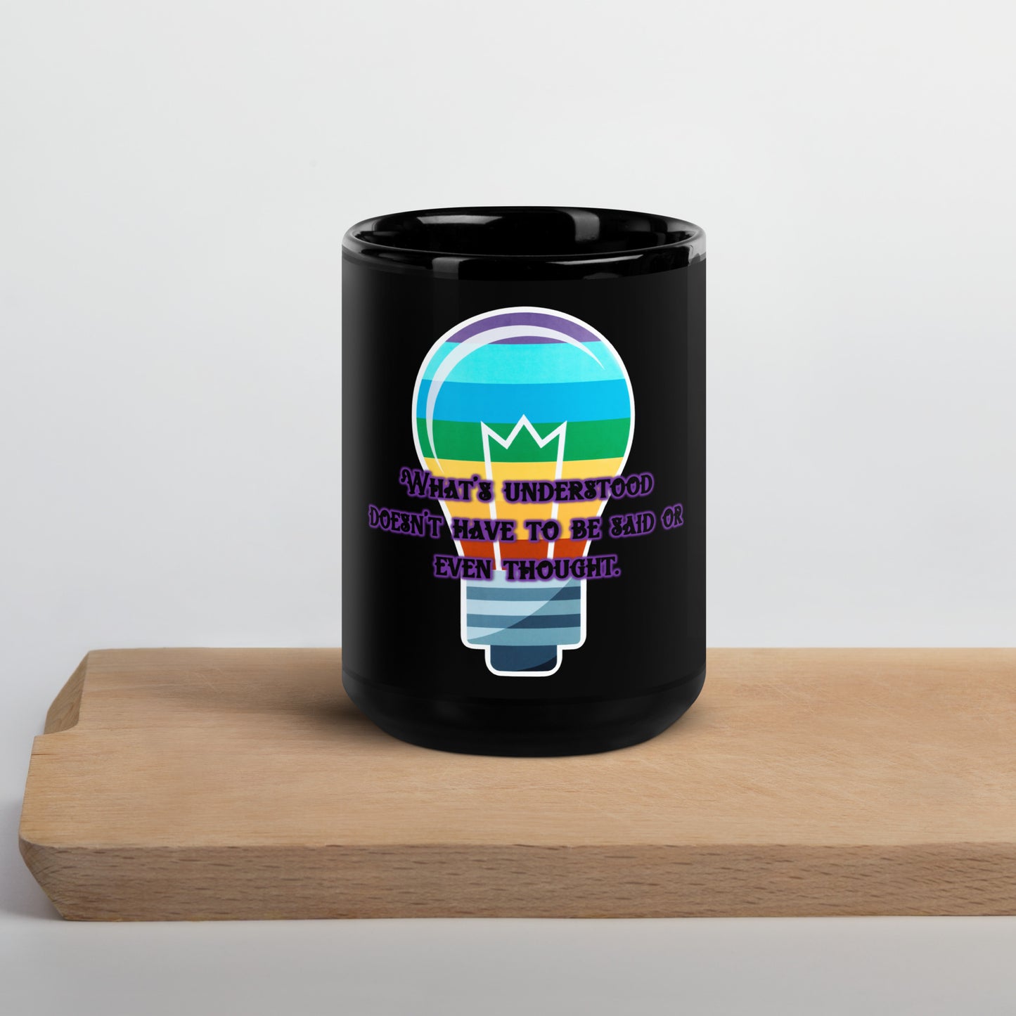 Lightbulb #4 Black Glossy Mug