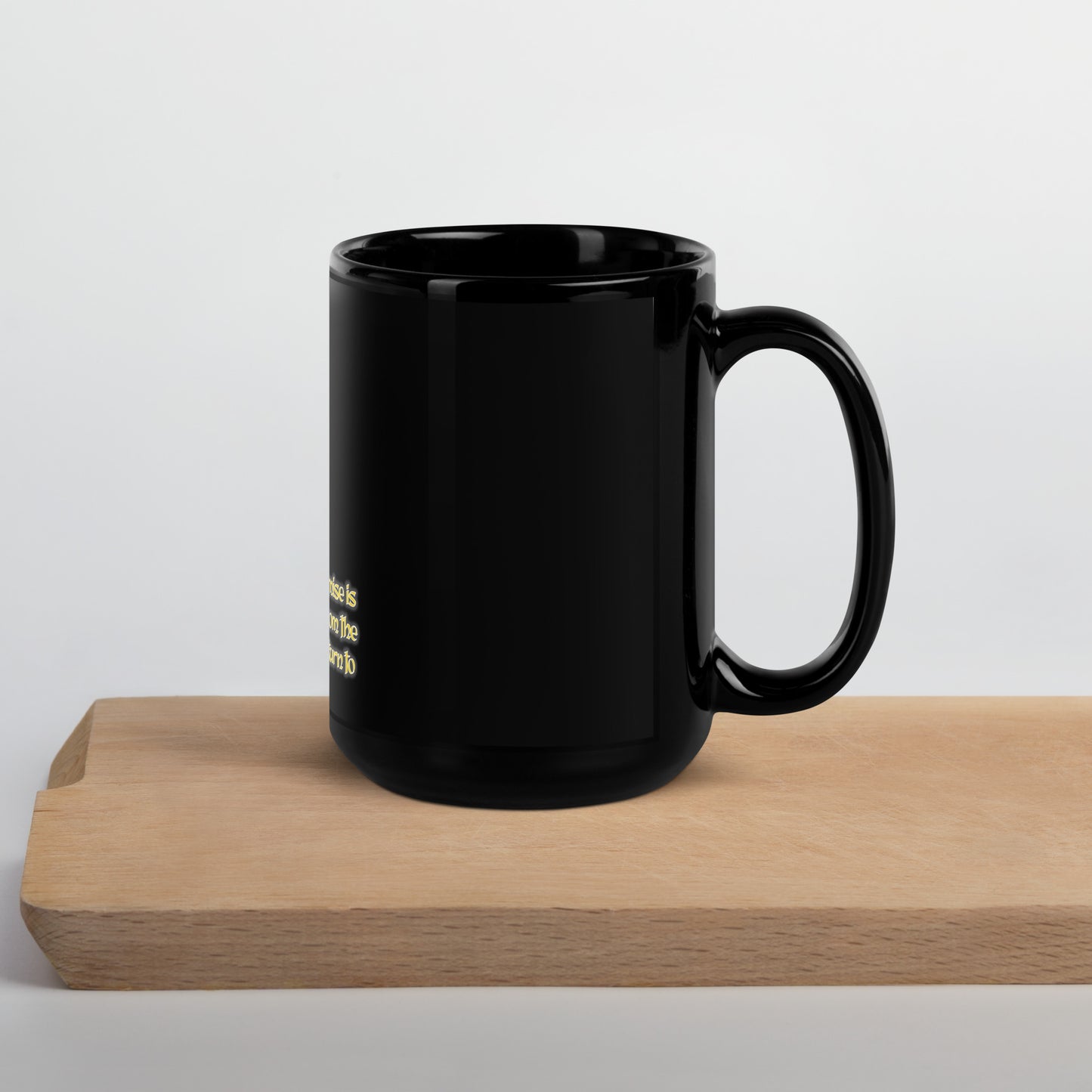 Return To Love #5 Black Glossy Mug