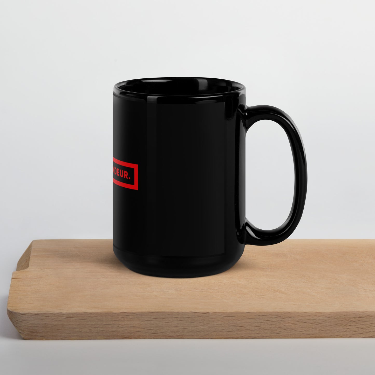 With Grandeur #2 Black Glossy Mug