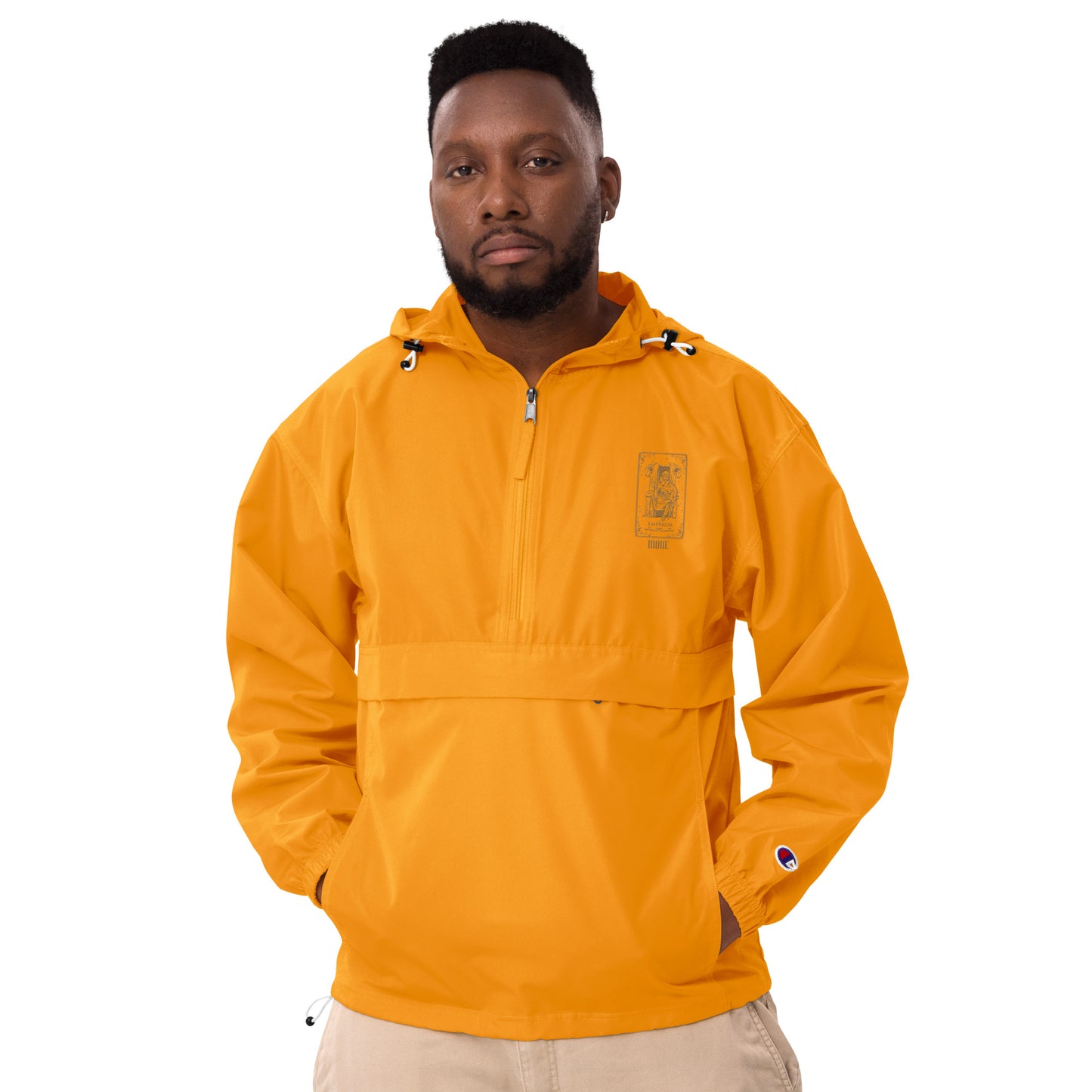 Emperor (Gold) Unisex Embroidered Champion Packable Jacket