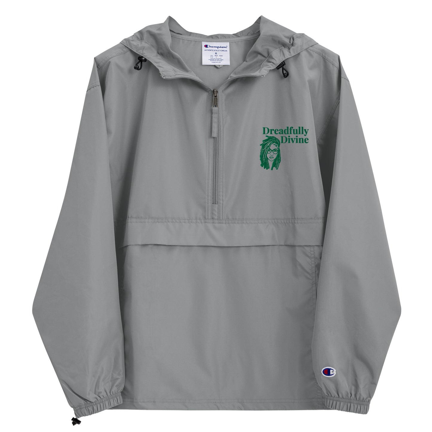 DD Woman (Green) Unisex Embroidered Champion Packable Jacket