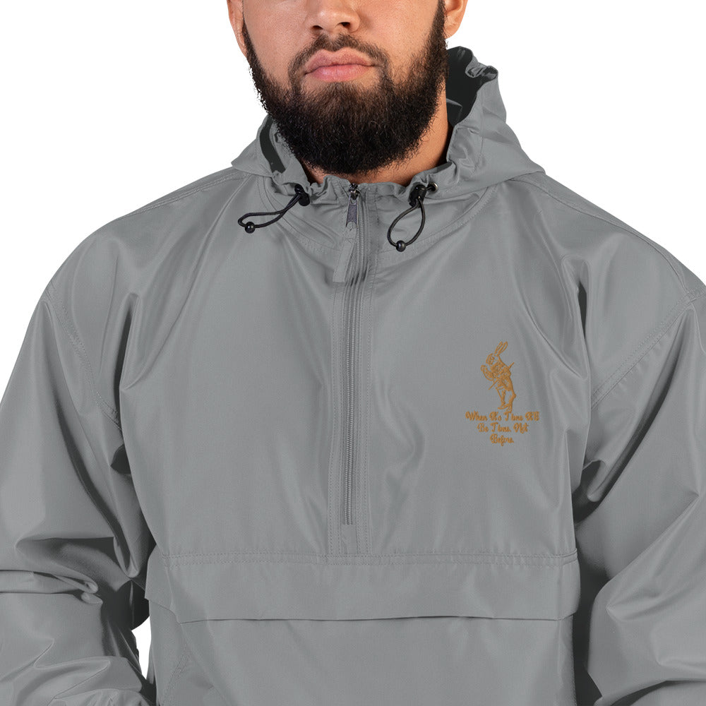 Rabbit (Gold) Embroidered Unisex Champion Packable Jacket