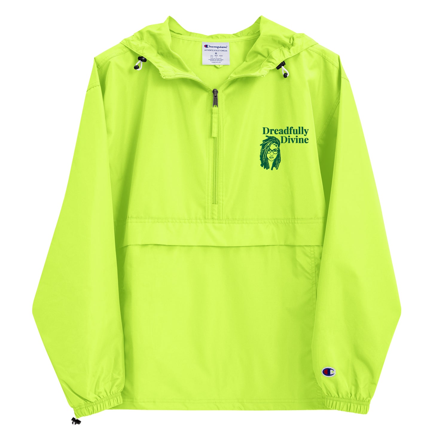 DD Woman (Green) Unisex Embroidered Champion Packable Jacket