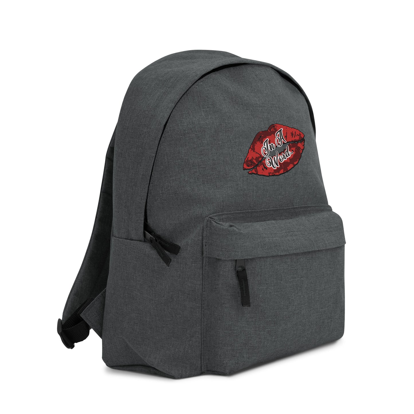 In A Word (Logo) Embroidered Backpack