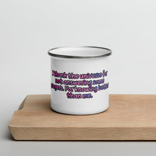 Thank The Universe #1 Enamel Mug