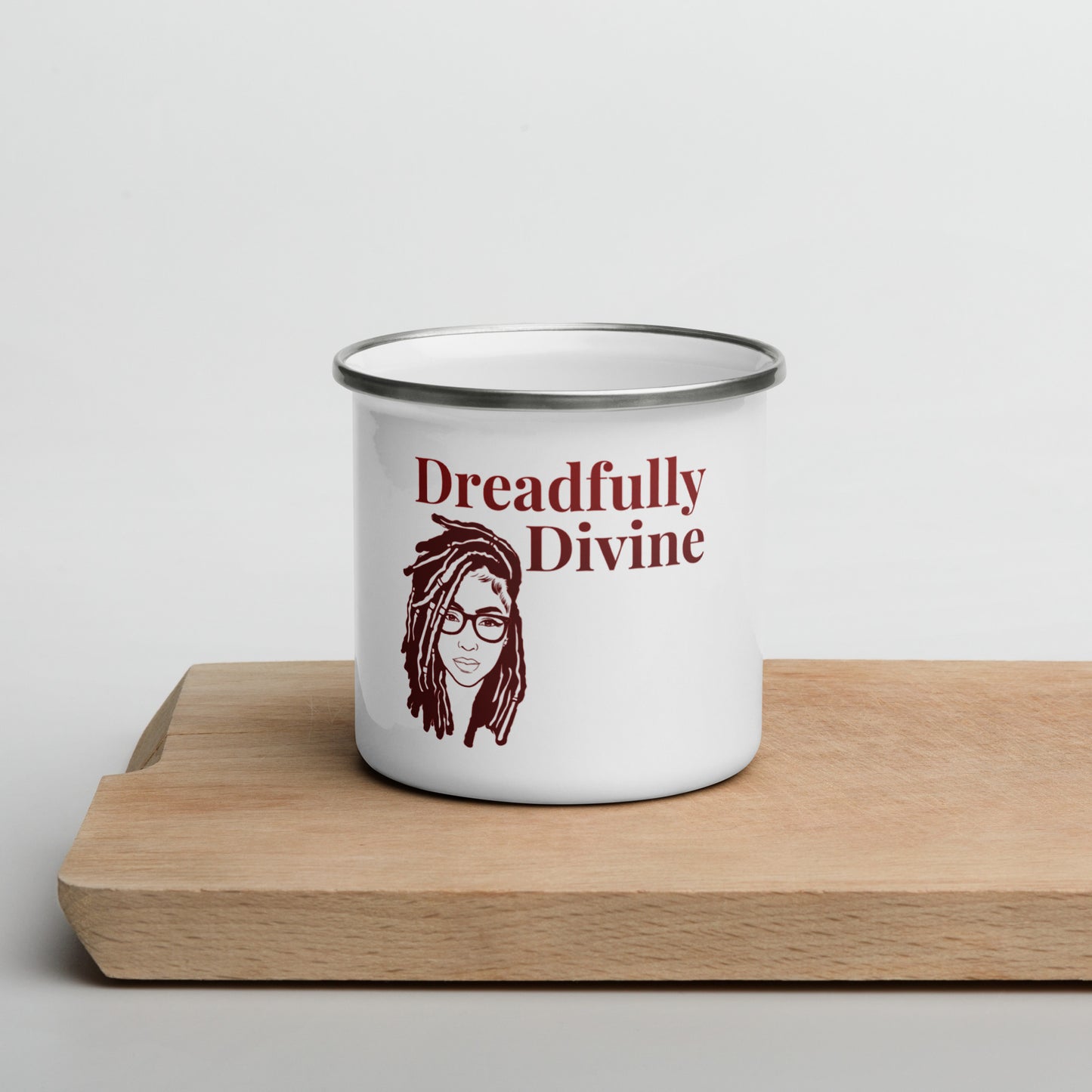 DD Woman (Maroon) Enamel Mug