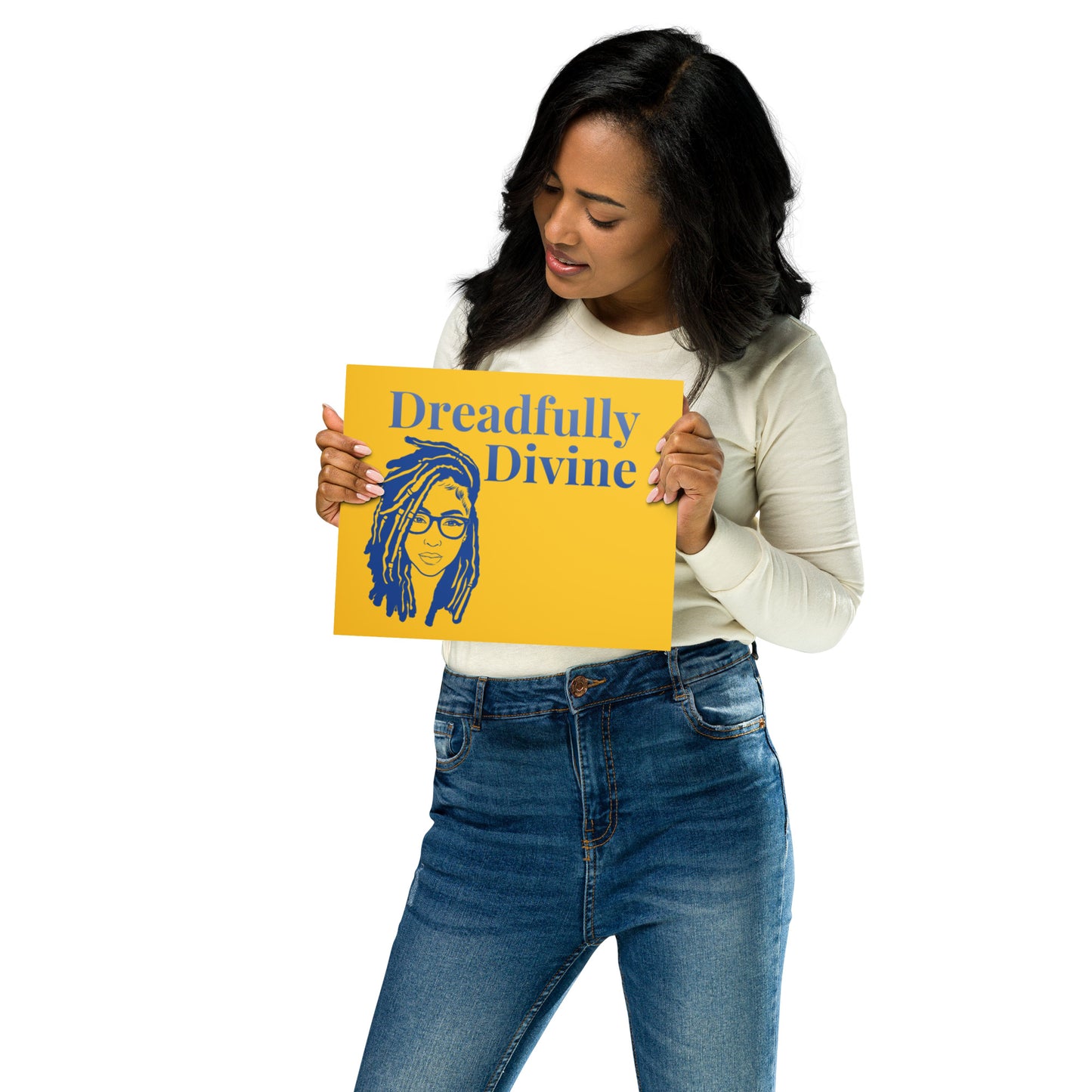 DD Woman (Blue) Metal Prints