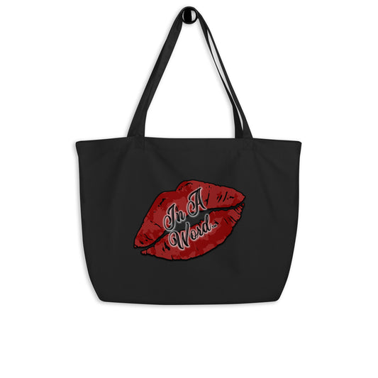 In A Word (Logo) Large organic Tote Bag