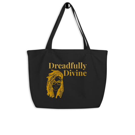 DD Woman (Gold) Large Organic Tote Bag