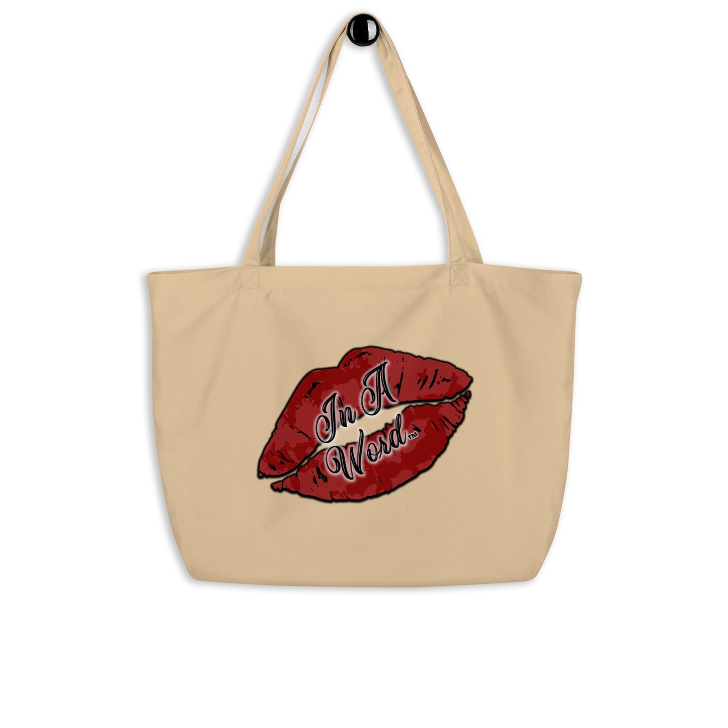 In A Word (Logo) Large organic Tote Bag