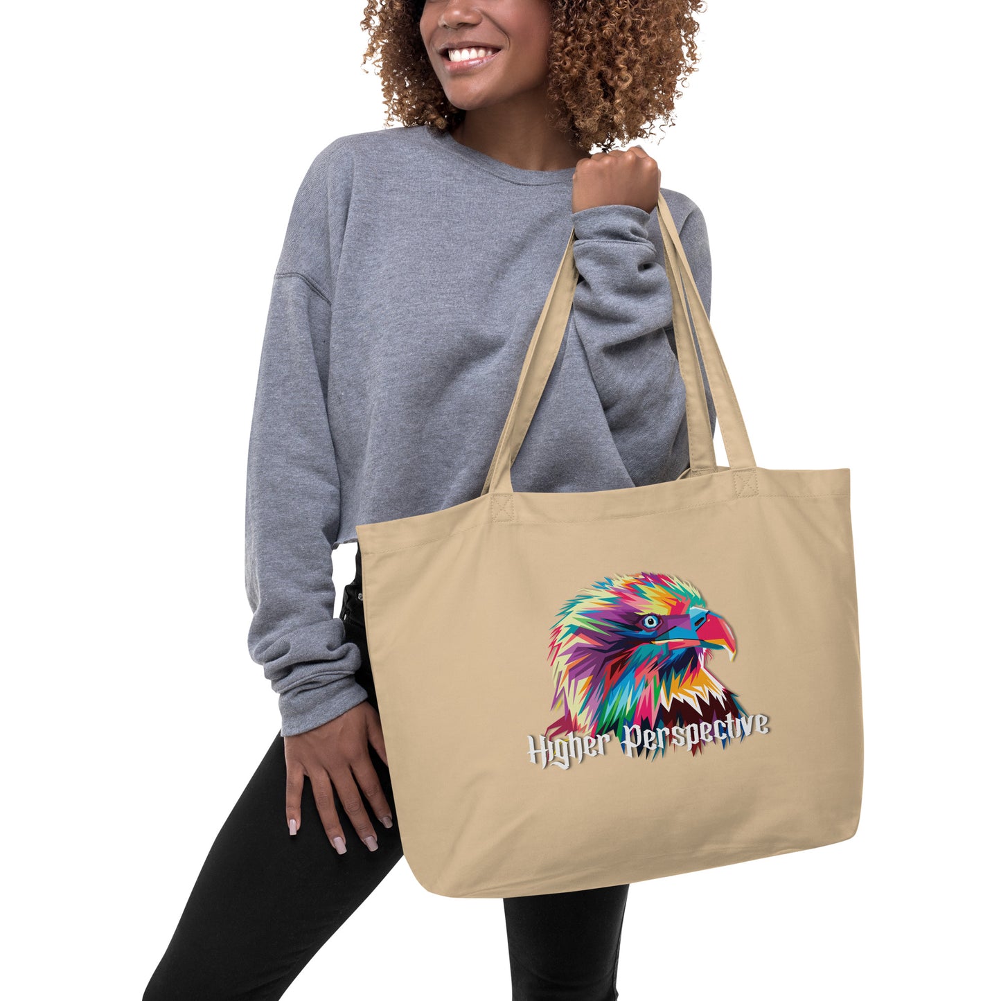 Bird's Eye Large Organic Tote Bag