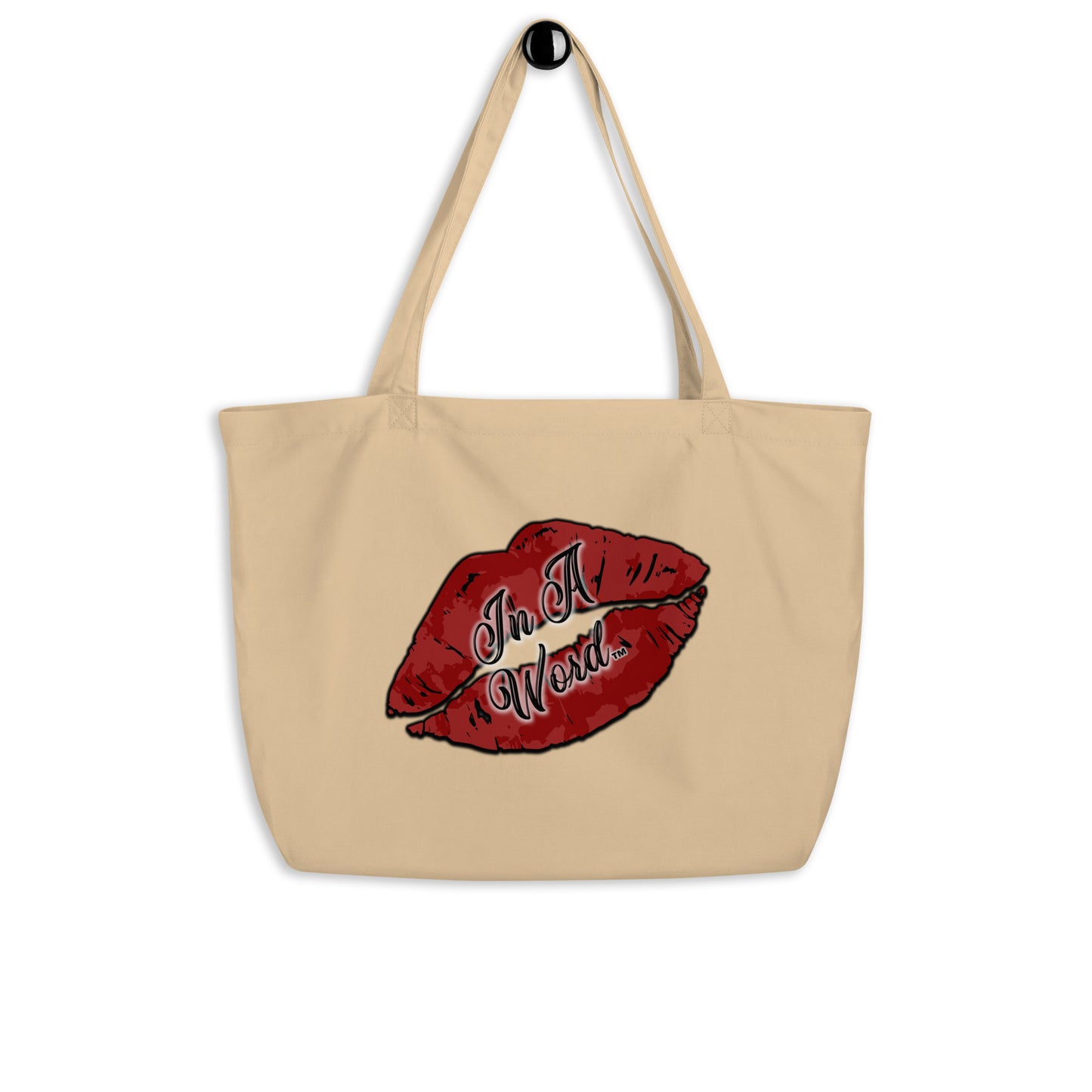 In A Word (Logo) Large organic Tote Bag