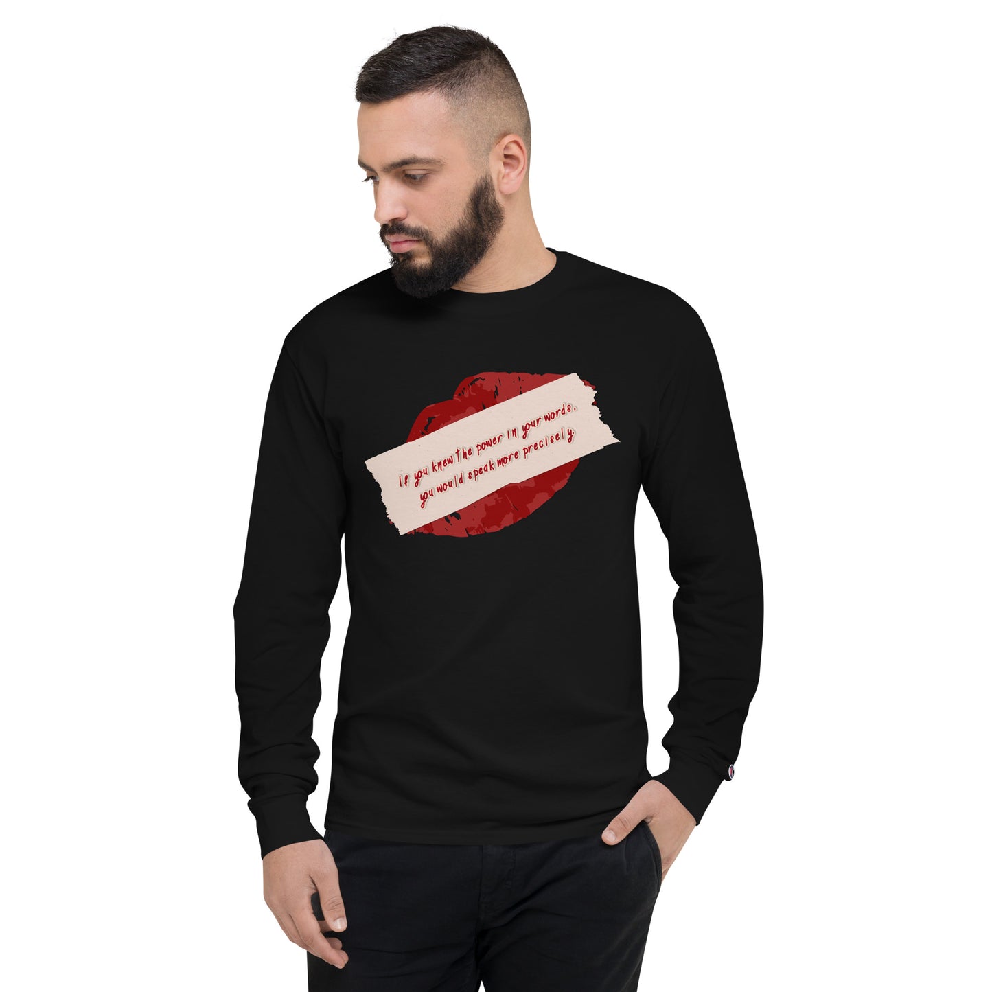 Preciseness Men's Champion Long Sleeve Shirt