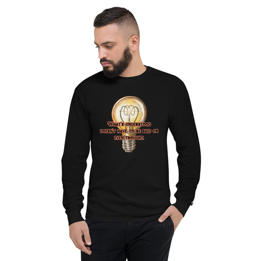 Lightbulb #3 Men's Champion Long Sleeve Shirt