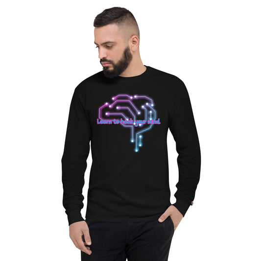 Brain Waves Men's Champion Long Sleeve Shirt