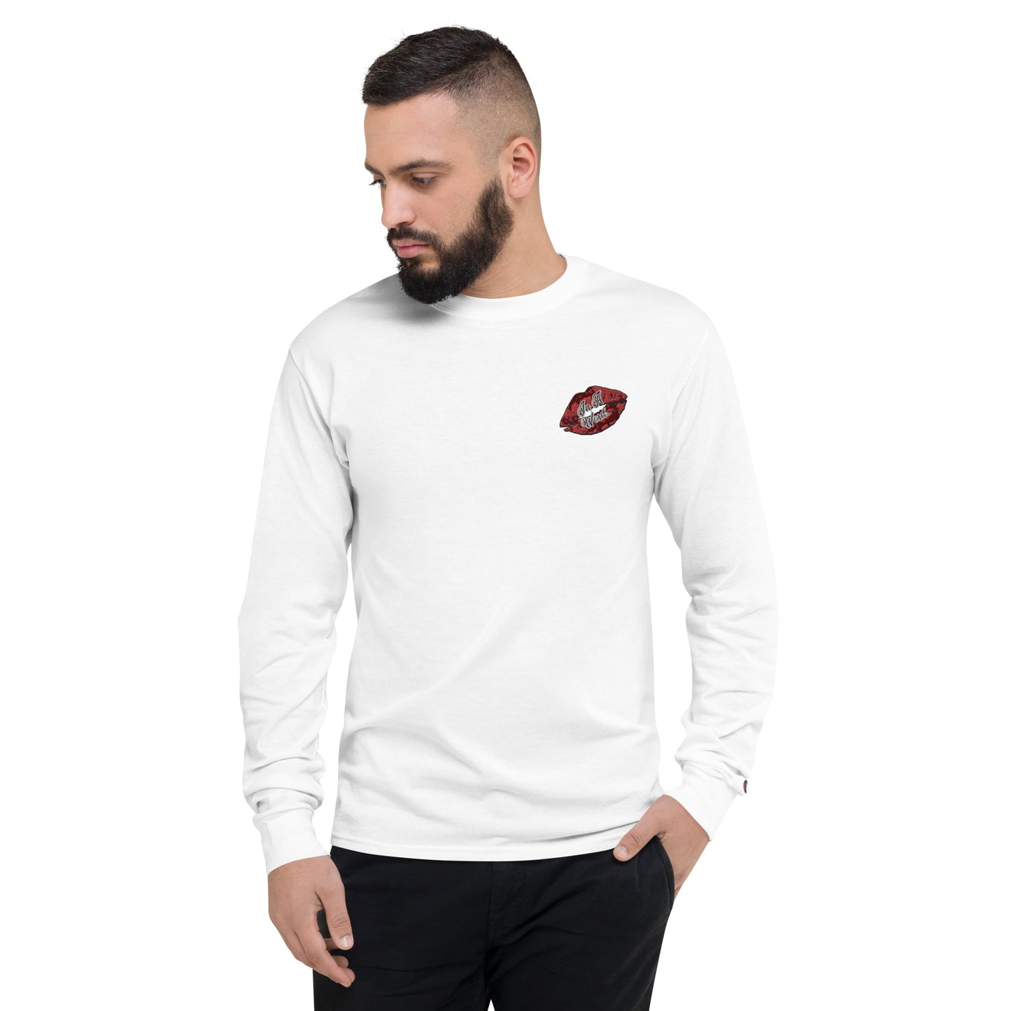 In A Word (Logo) Men's Champion Long Sleeve Shirt